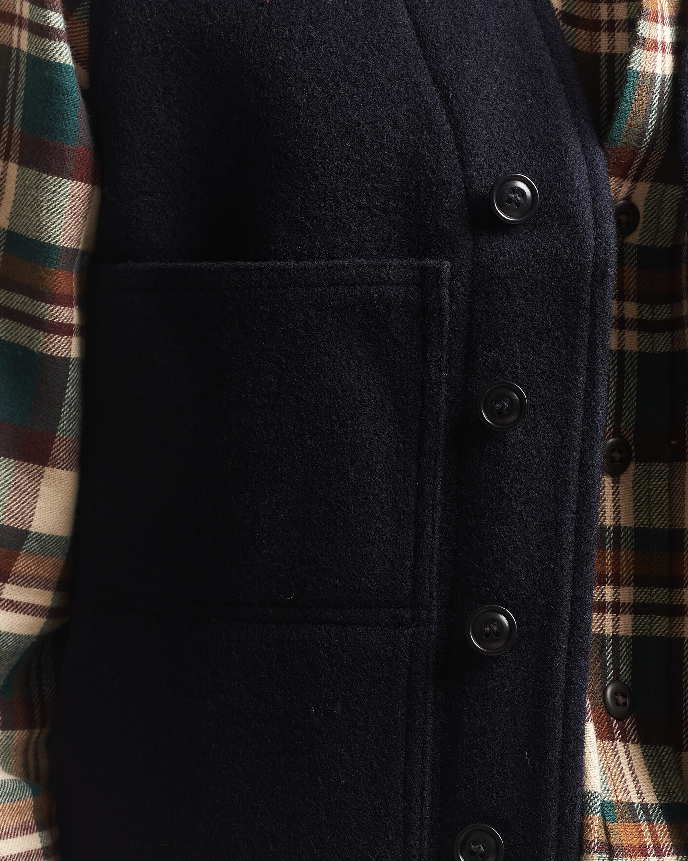 Hombres | Chalecos | Filson | Mackinaw Wool Vest Navy