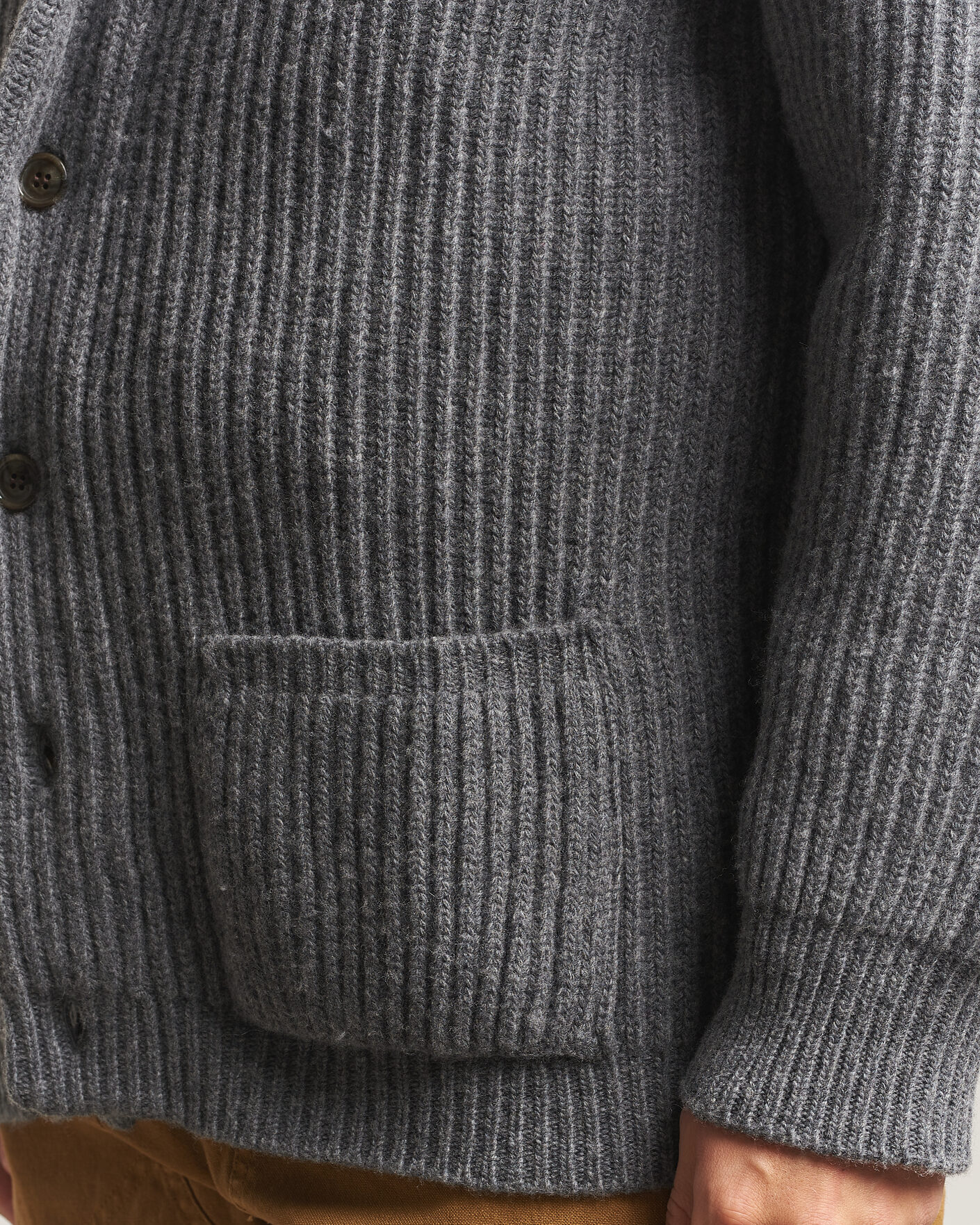 Hombres | Jerséis y prendas de punto | Filson | Bristol Cardigan Sweater Medium Grey Melange