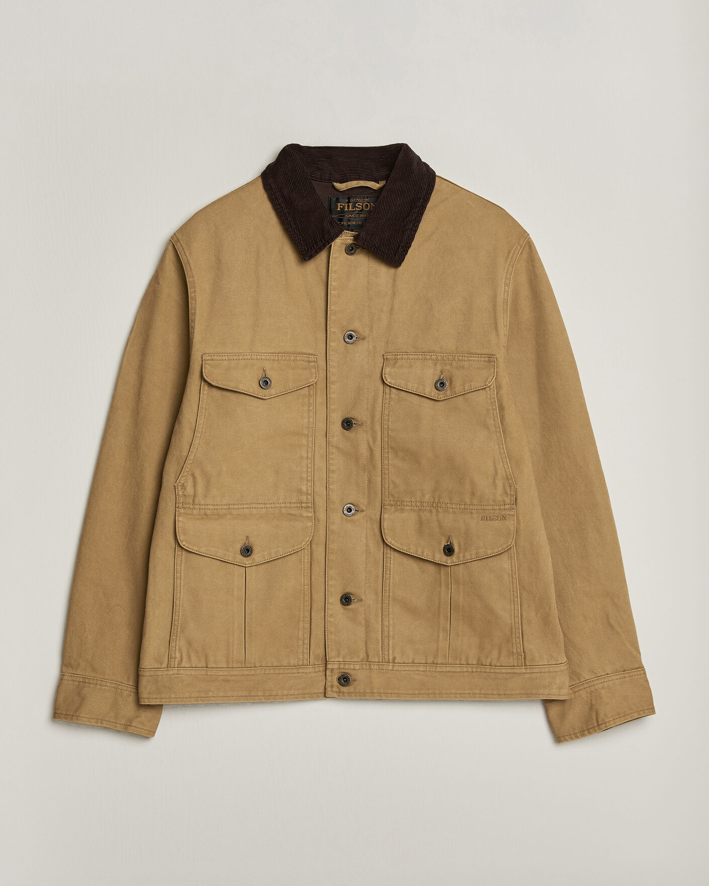 Hombres | Abrigos y chaquetas | Filson | Rustic Canvas Journeyman Canvas Jacket Antique Bronze