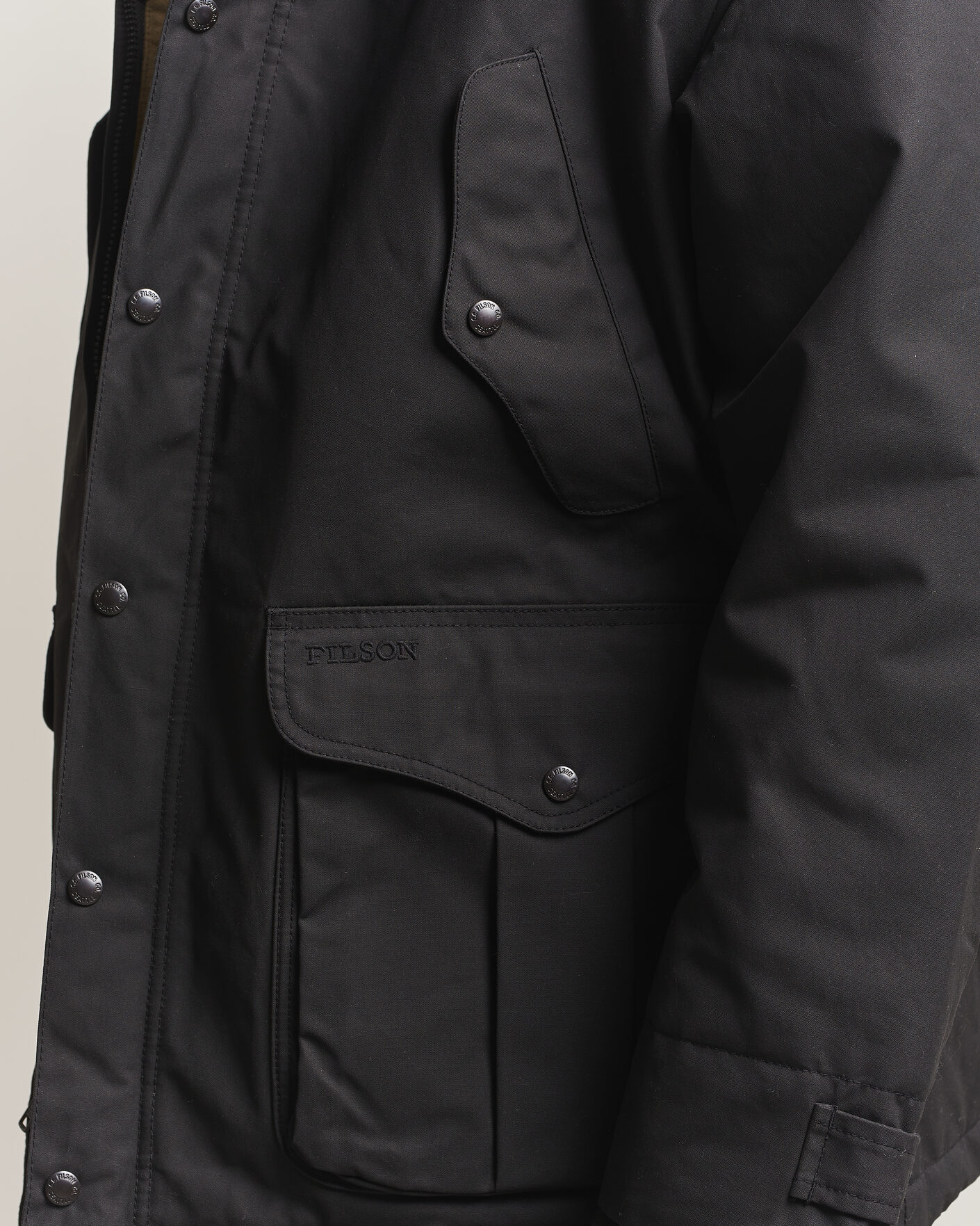 Hombres | Abrigos y chaquetas | Filson | Waxed Mountain Parka Black