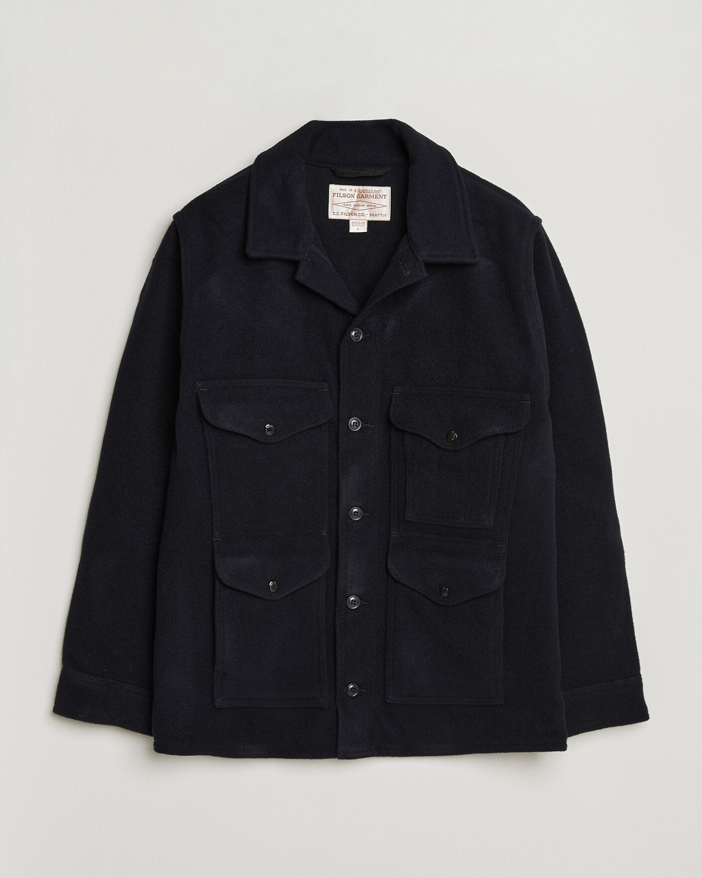 Hombres | Abrigos y chaquetas | Filson | Mackinaw Wool Cruiser Dark Navy