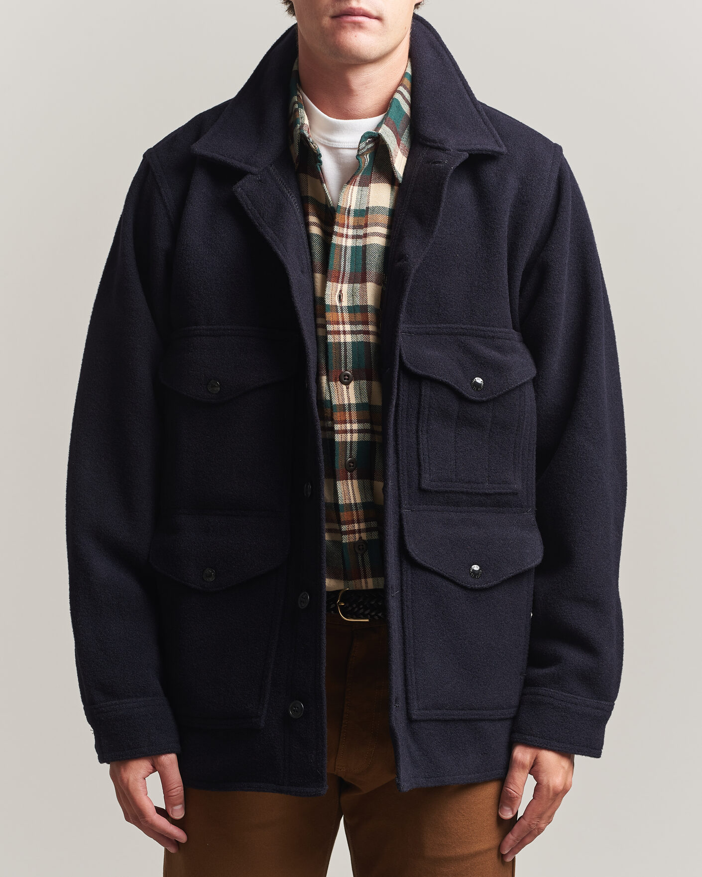 Hombres | Abrigos y chaquetas | Filson | Mackinaw Wool Cruiser Dark Navy