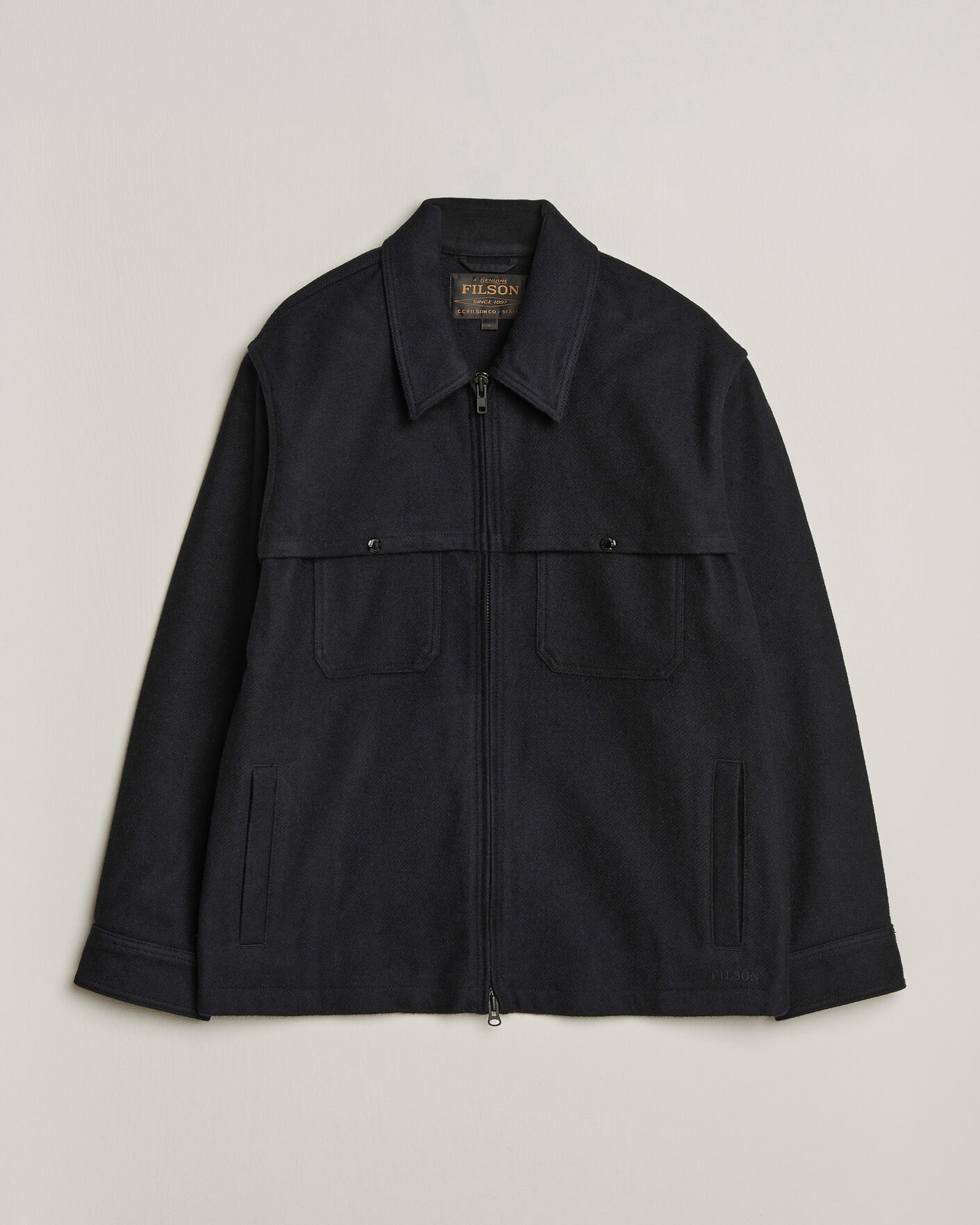 Hombres | Abrigos y chaquetas | Filson | Wool Cruiser Jac Shirt Dark Navy