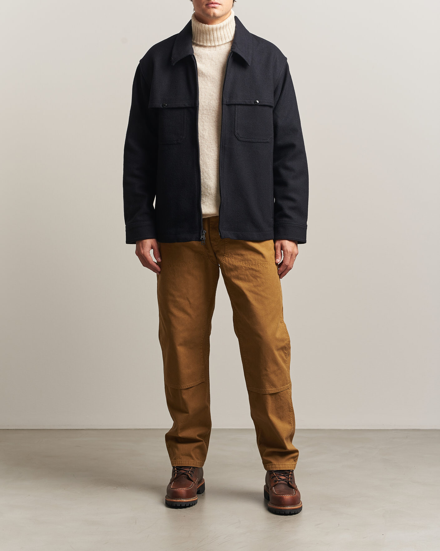 Hombres | Abrigos y chaquetas | Filson | Wool Cruiser Jac Shirt Dark Navy