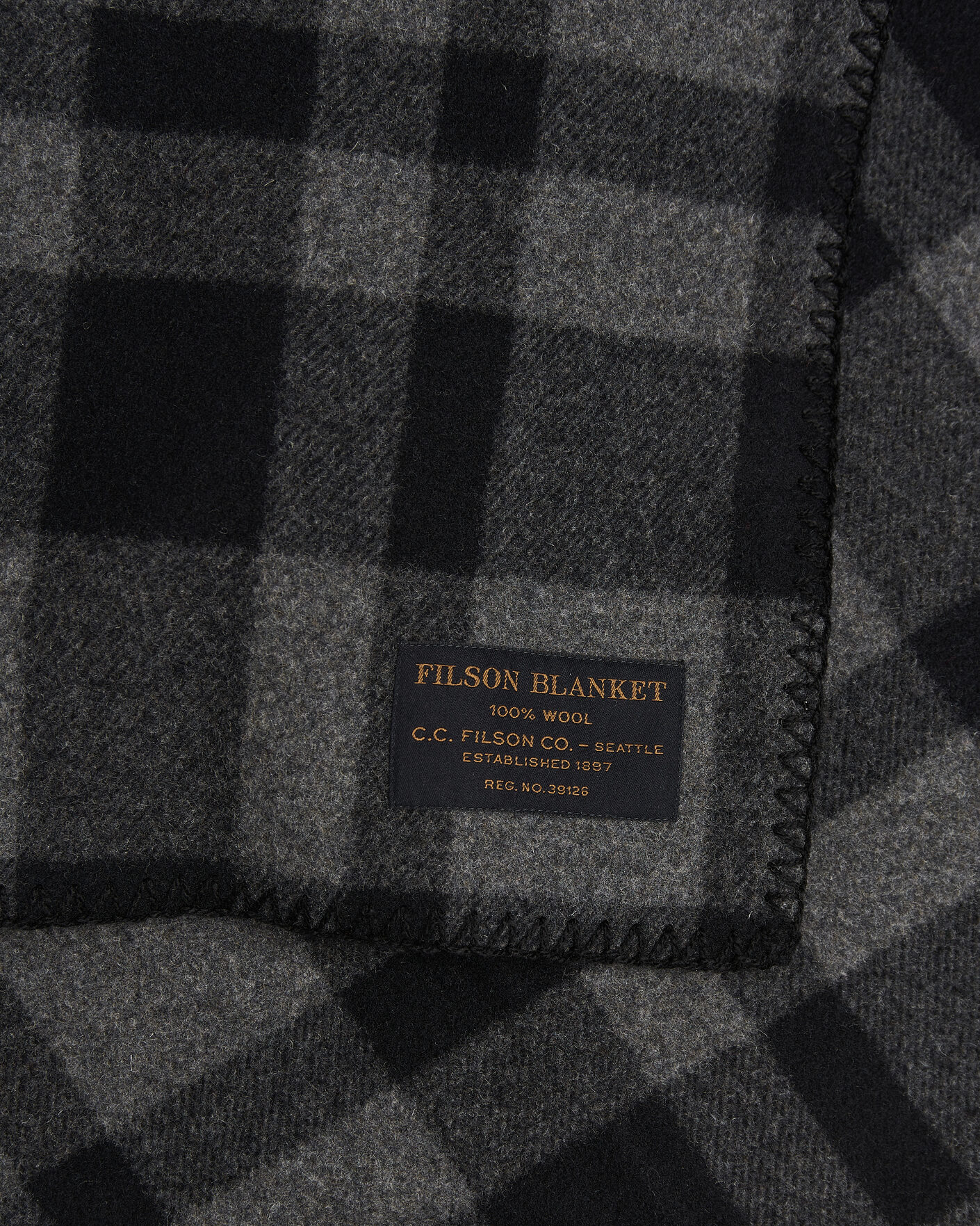 Hombres | Telas | Filson | Mackinaw Wool Blanket Charcoal