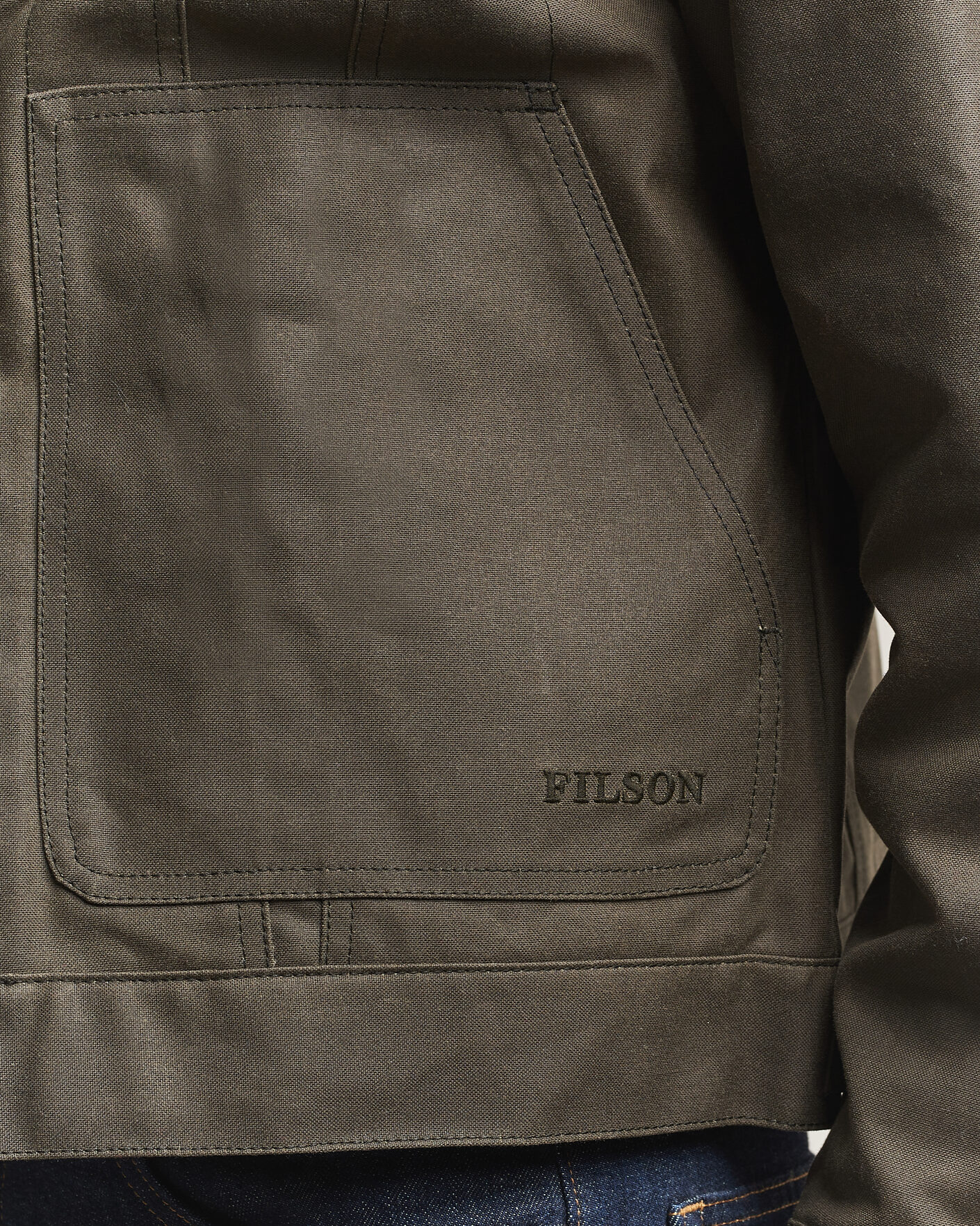 Hombres | Abrigos y chaquetas | Filson | Short Lined Tin Cloth Cruiser Beluga
