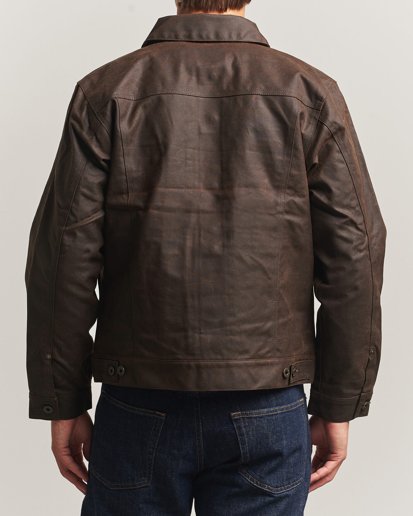 Hombres | Abrigos y chaquetas | Filson | Short Lined Tin Cloth Cruiser Dark Brown