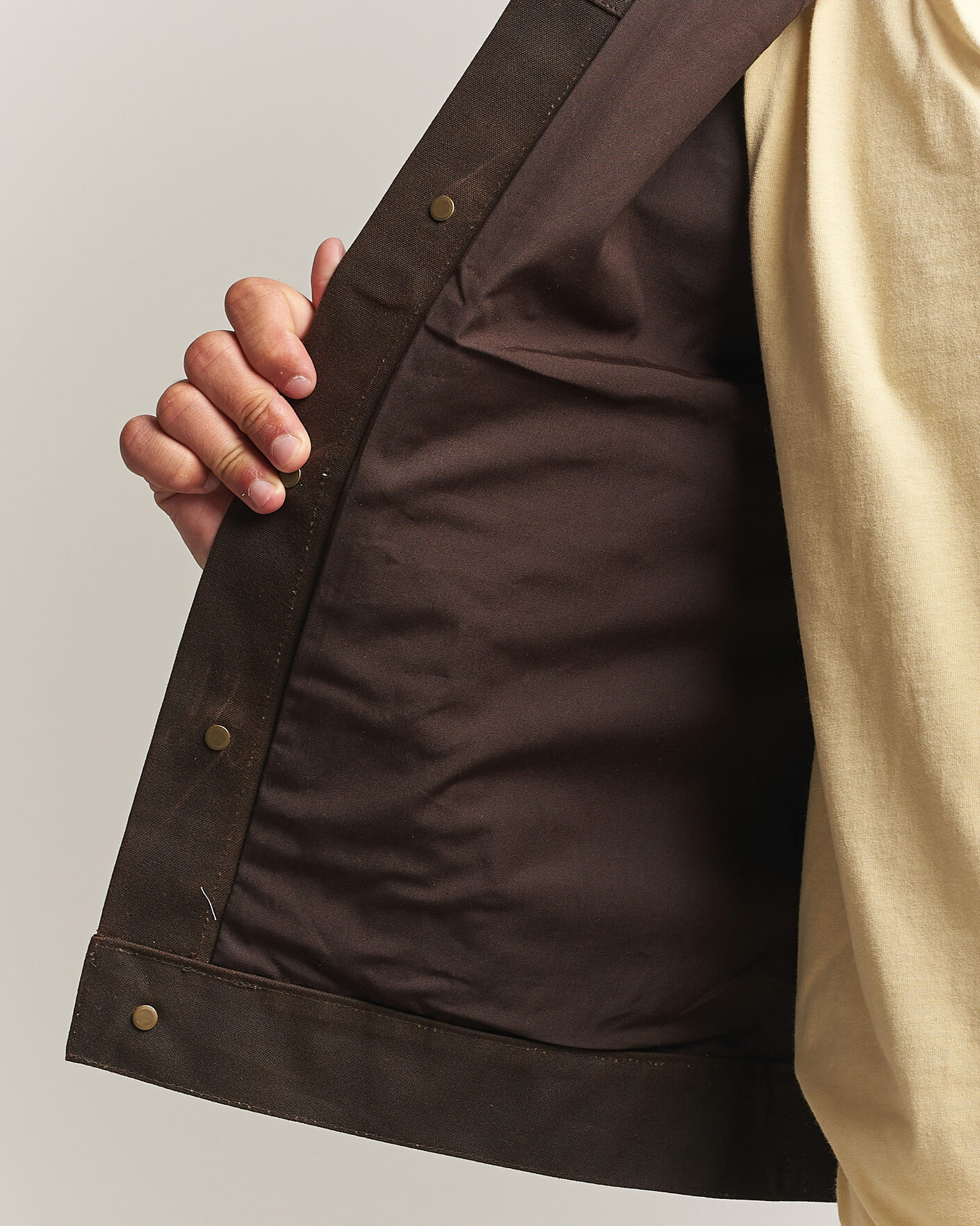 Hombres | Abrigos y chaquetas | Filson | Short Lined Tin Cloth Cruiser Dark Brown