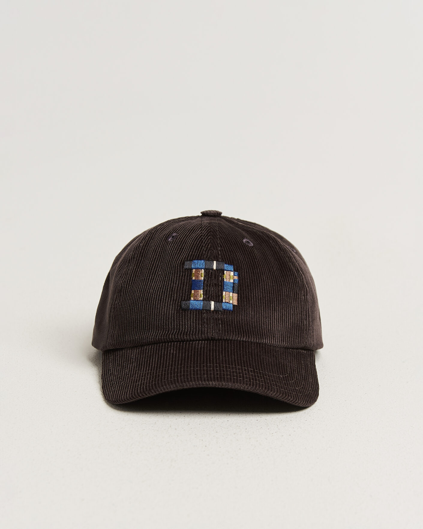 Hombres | Sombreros y gorras | Drake's | D 1977 Cord Baseball Cap Brown