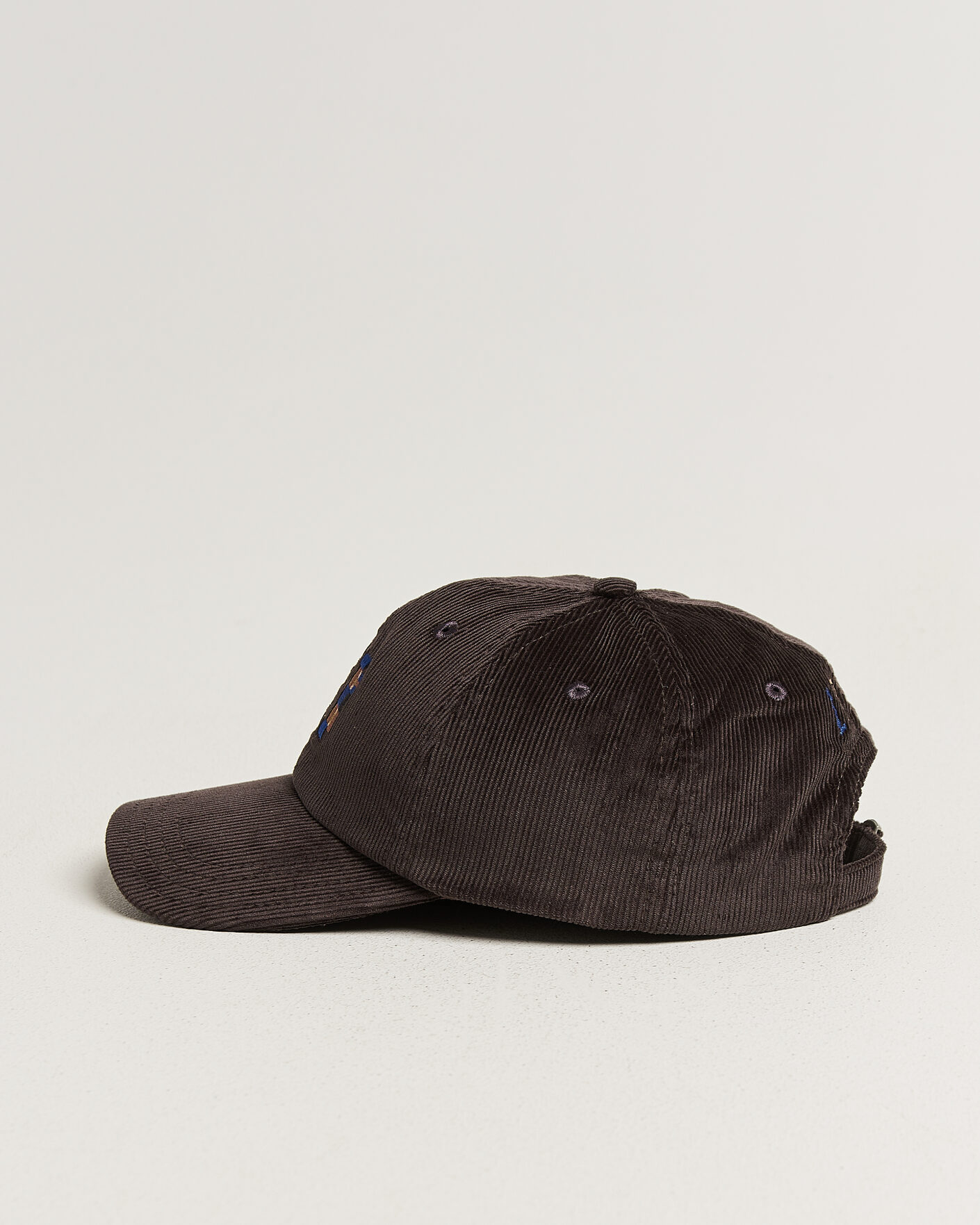 Hombres | Sombreros y gorras | Drake's | D 1977 Cord Baseball Cap Brown