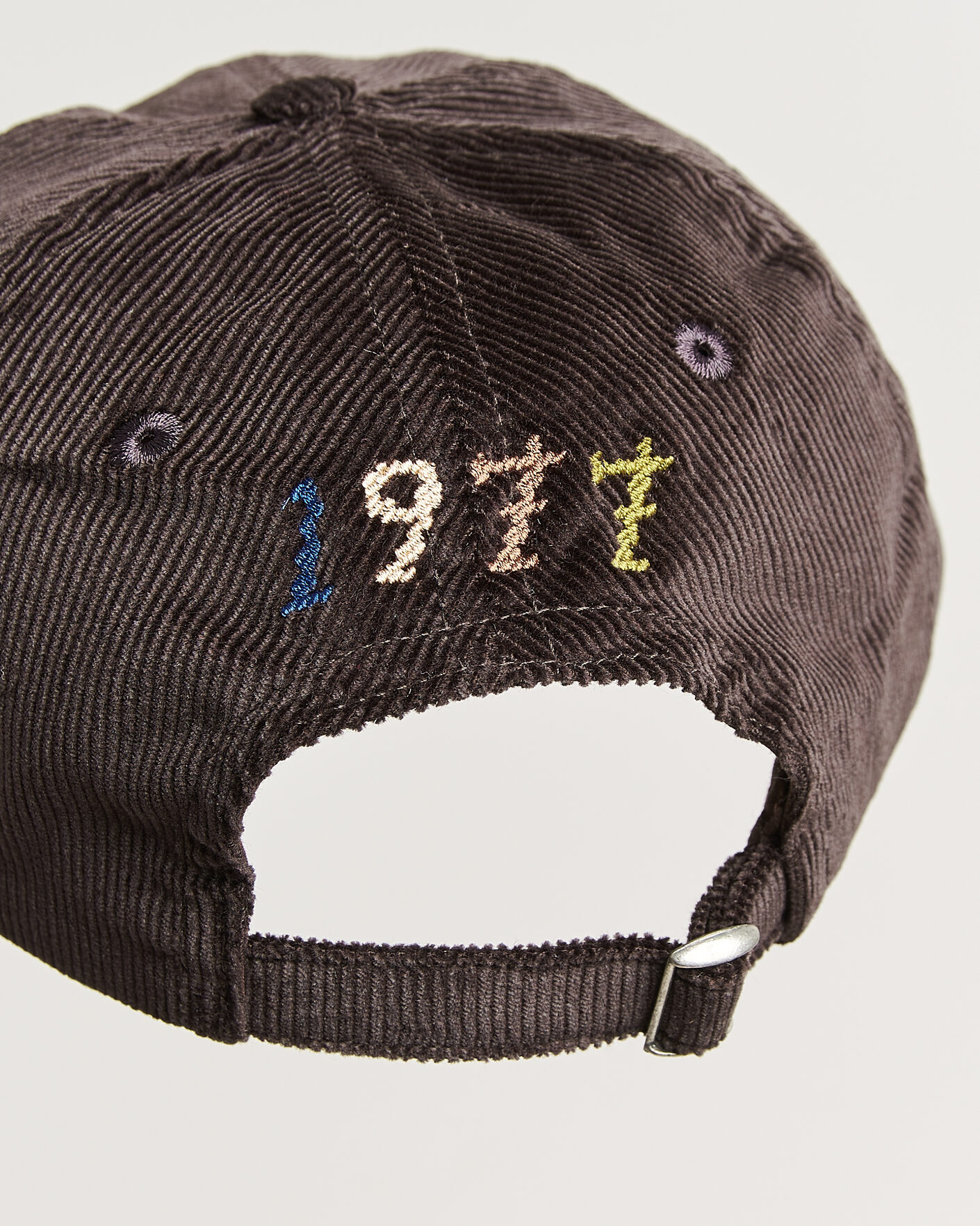 Hombres | Sombreros y gorras | Drake's | D 1977 Cord Baseball Cap Brown