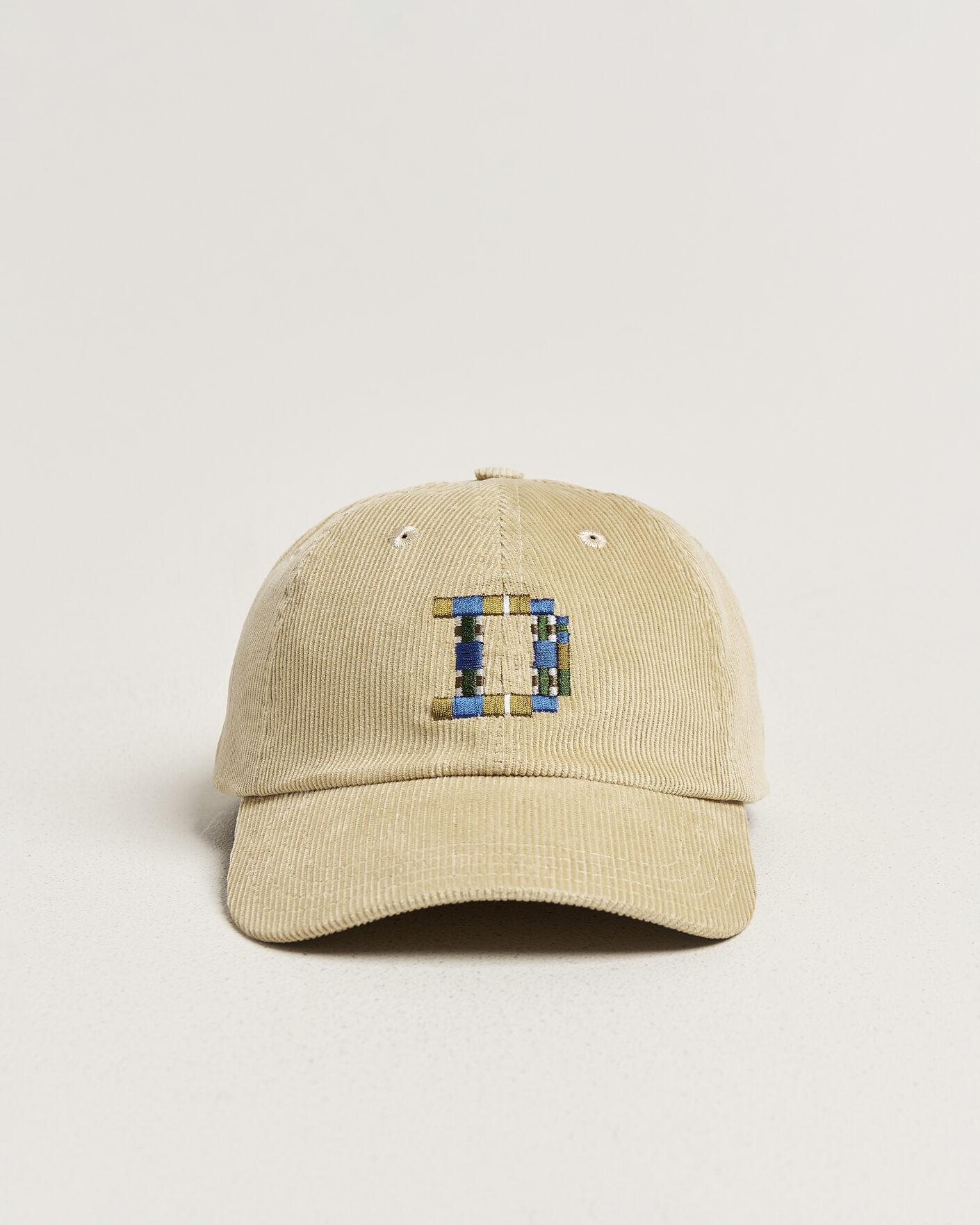 Hombres | Sombreros y gorras | Drake's | D 1977 Cord Baseball Cap Stone