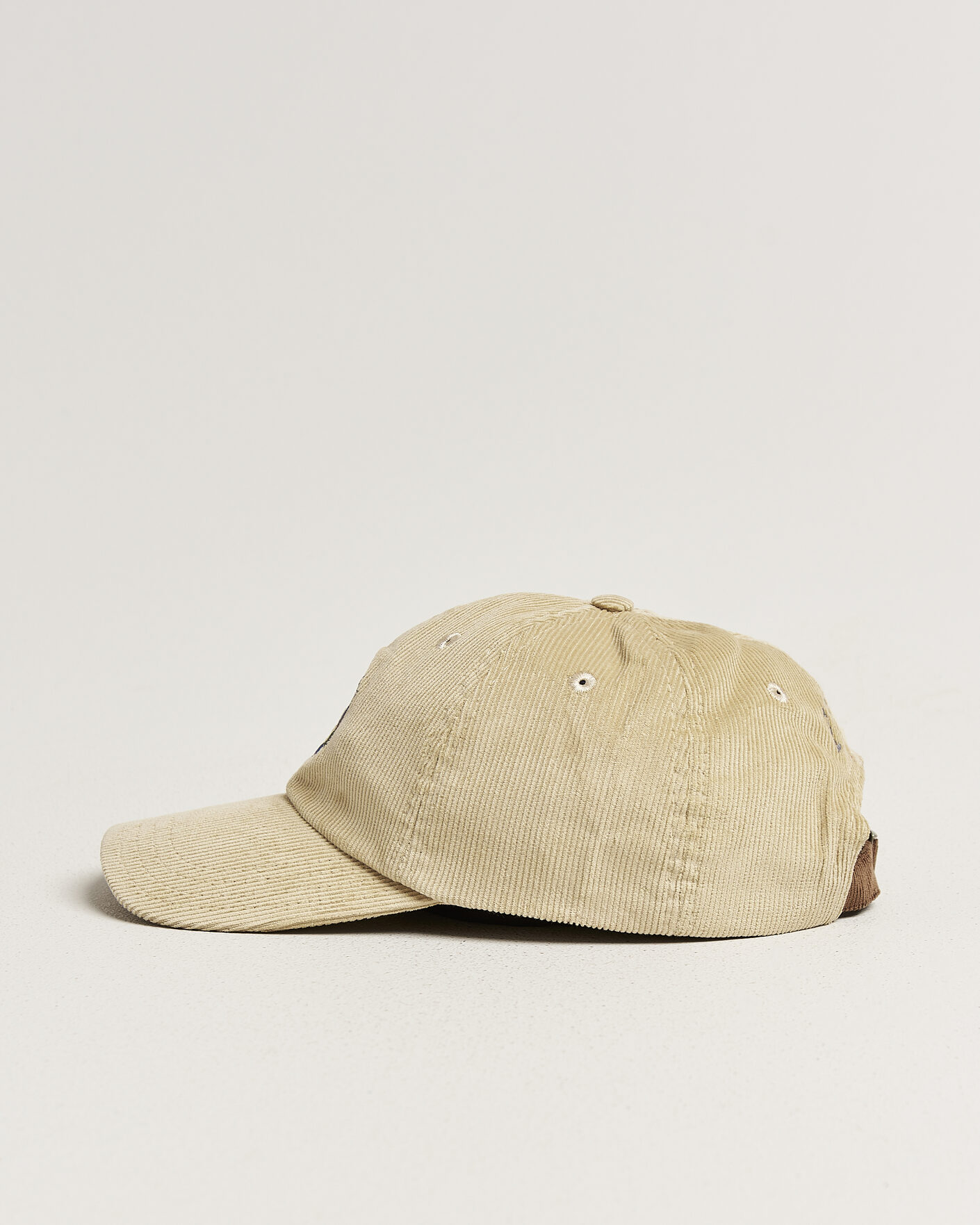 Hombres | Sombreros y gorras | Drake's | D 1977 Cord Baseball Cap Stone
