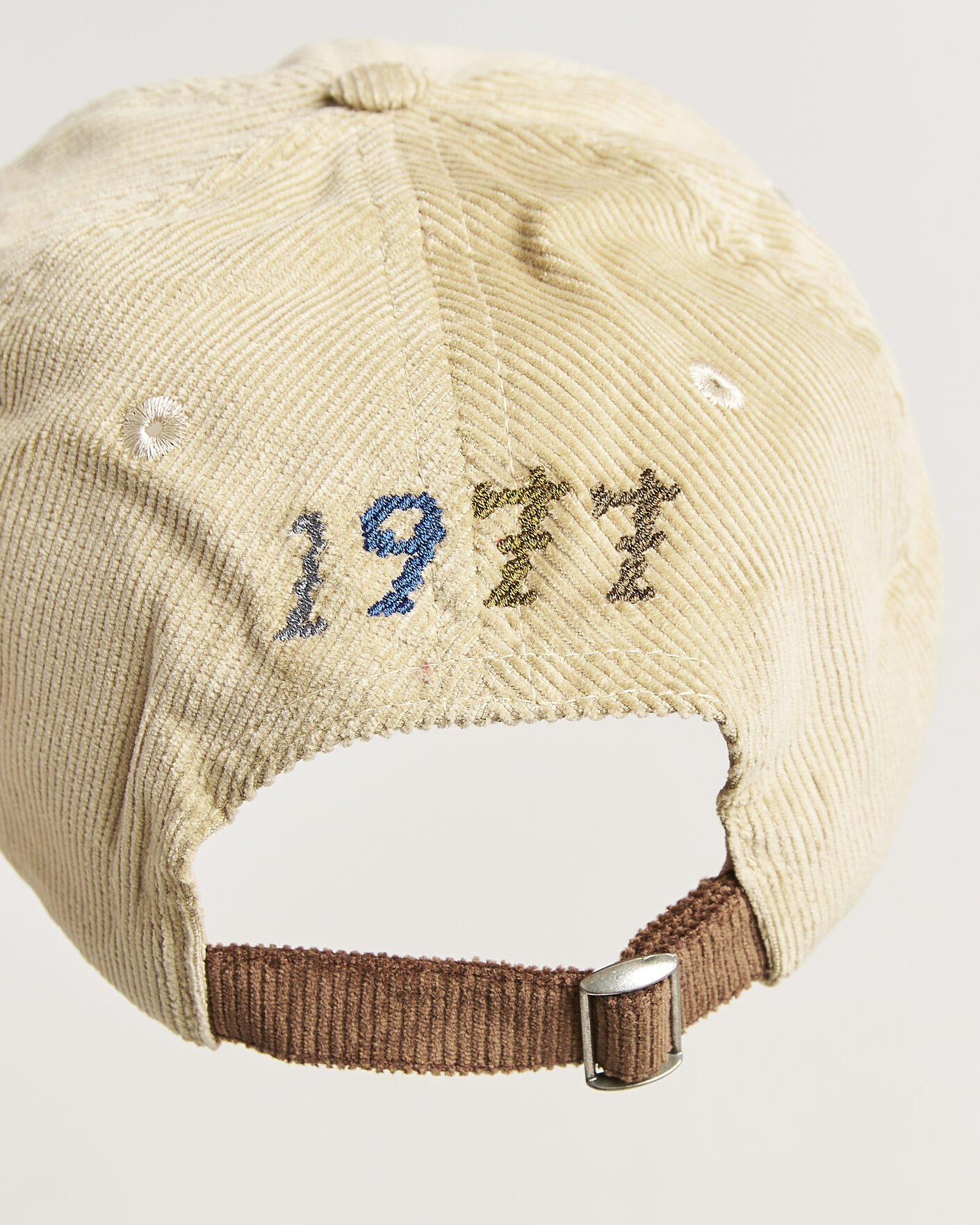 Hombres | Sombreros y gorras | Drake's | D 1977 Cord Baseball Cap Stone