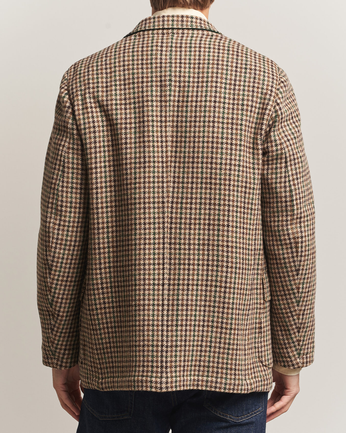 Hombres | Blazers | Drake's | MKVII Tweed Houndcheck Games Blazer Brown