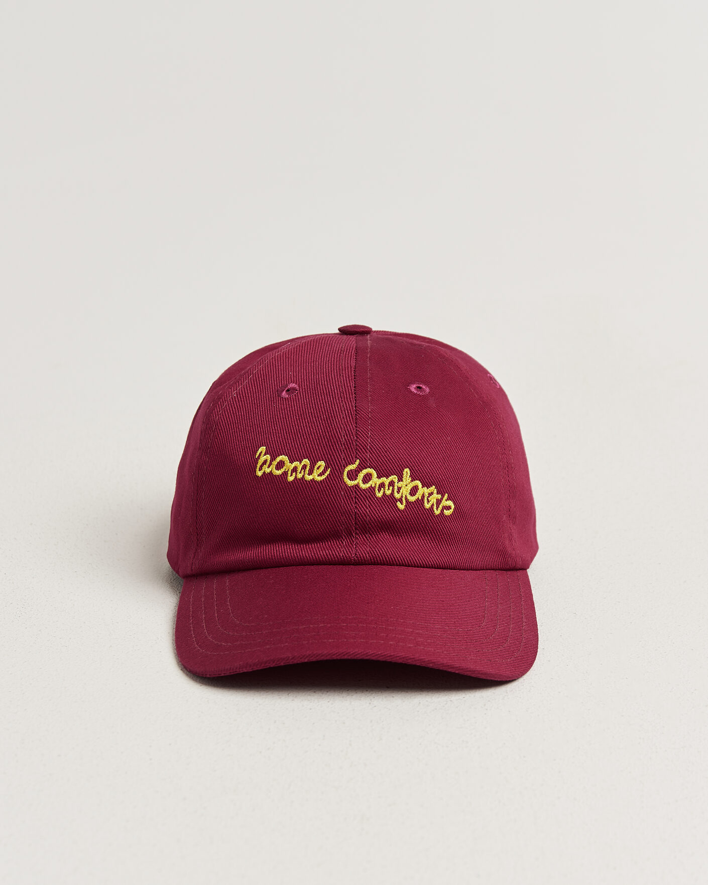 Hombres | Sombreros y gorras | Drake's | Home Comforts Twill Baseball Cap Red