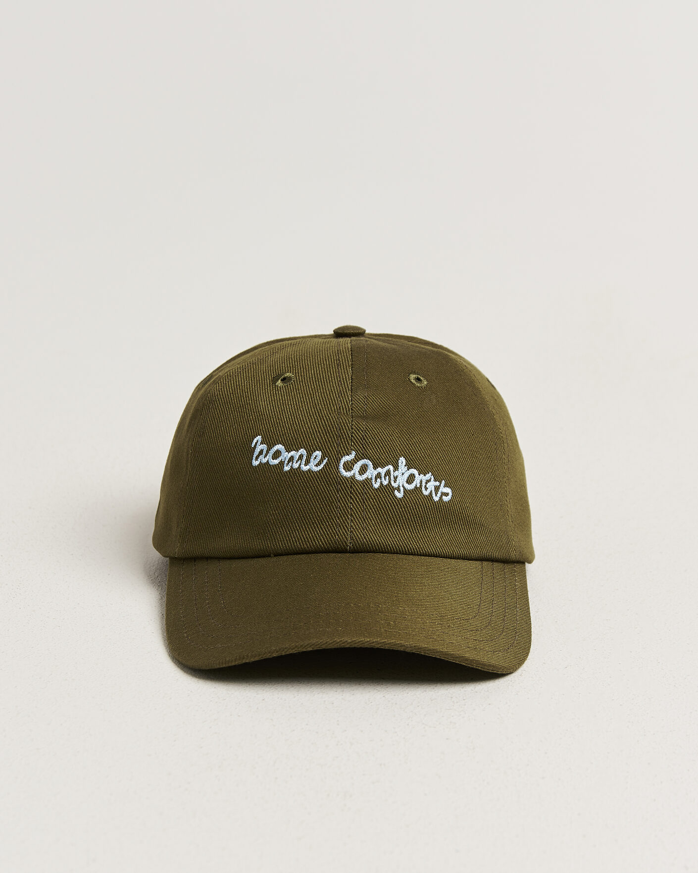 Hombres | Sombreros y gorras | Drake's | Home Comforts Twill Baseball Cap Brown