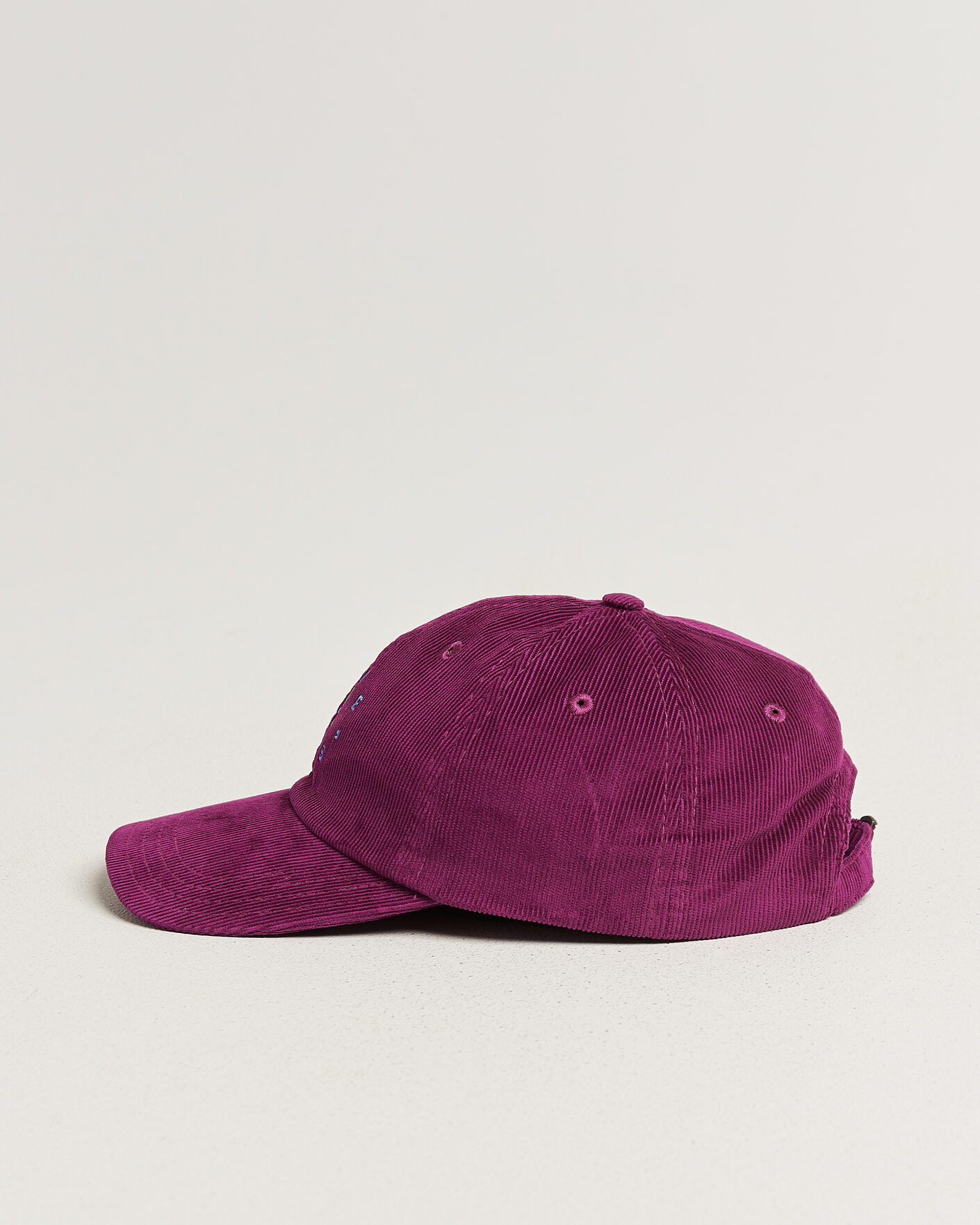 Hombres | Sombreros y gorras | Drake's | Clock Twill Cord Baseball Cap Red