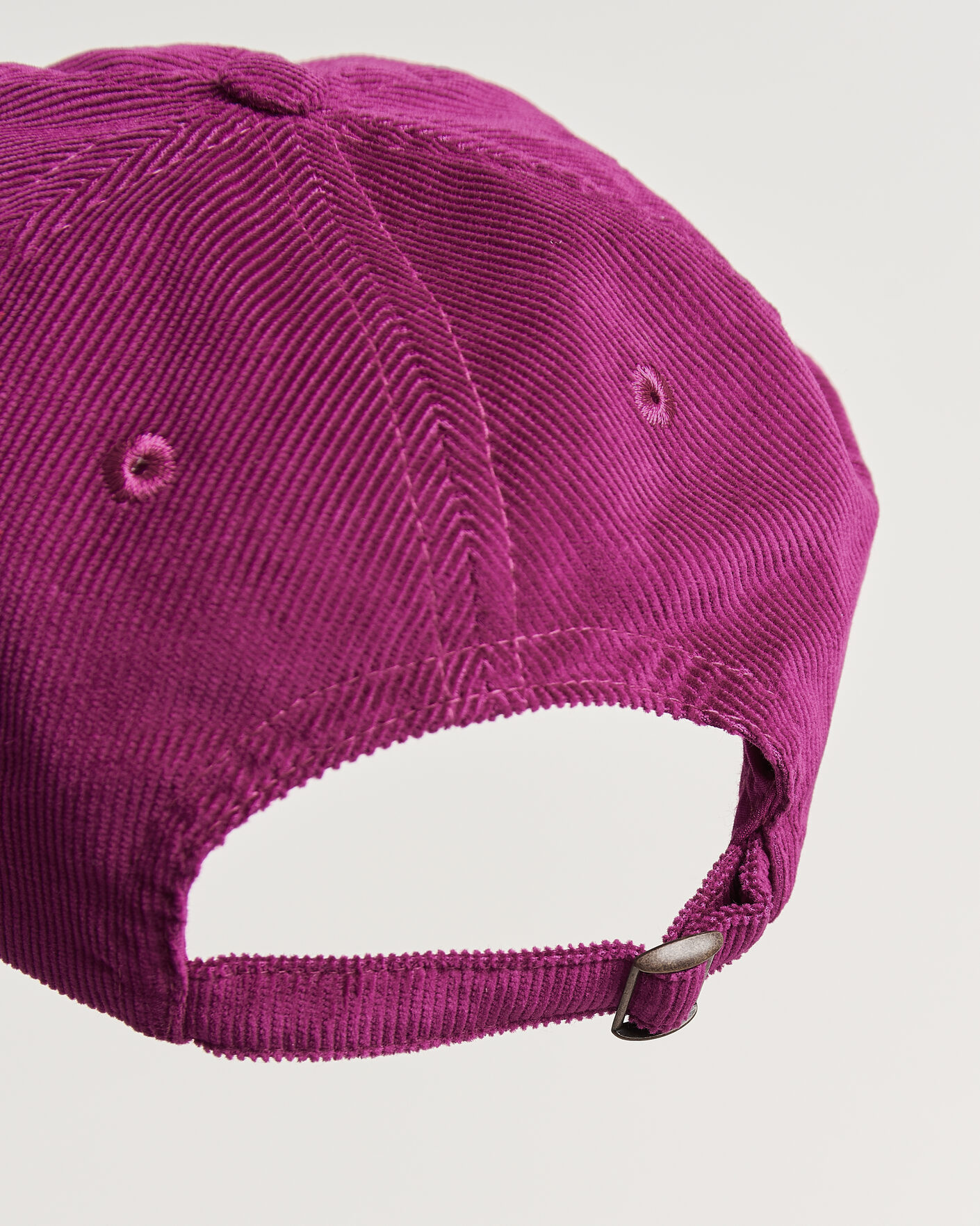 Hombres | Sombreros y gorras | Drake's | Clock Twill Cord Baseball Cap Red