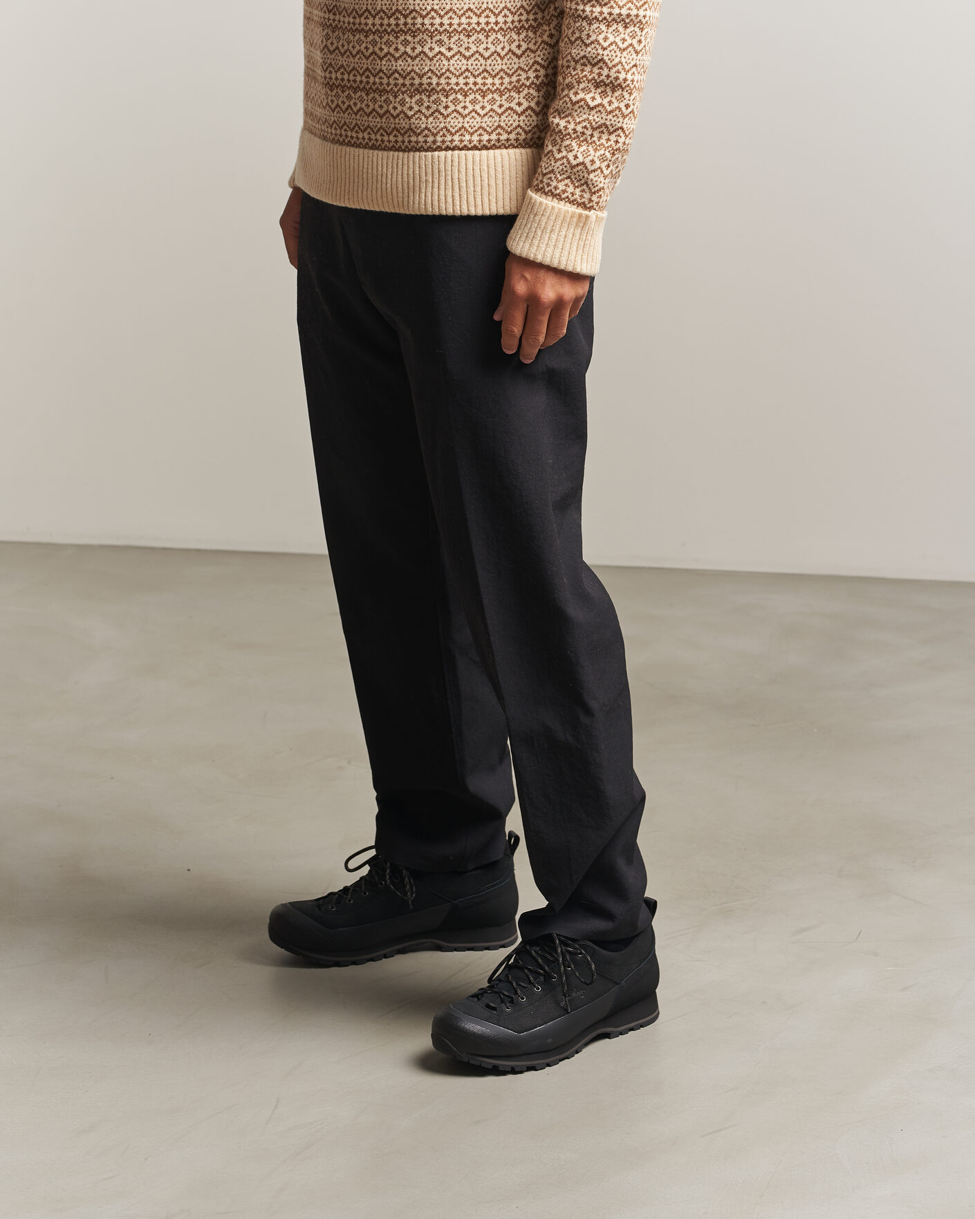 Hombres | Botas | Lundhags | Bjerg II Hiking Shoe Black
