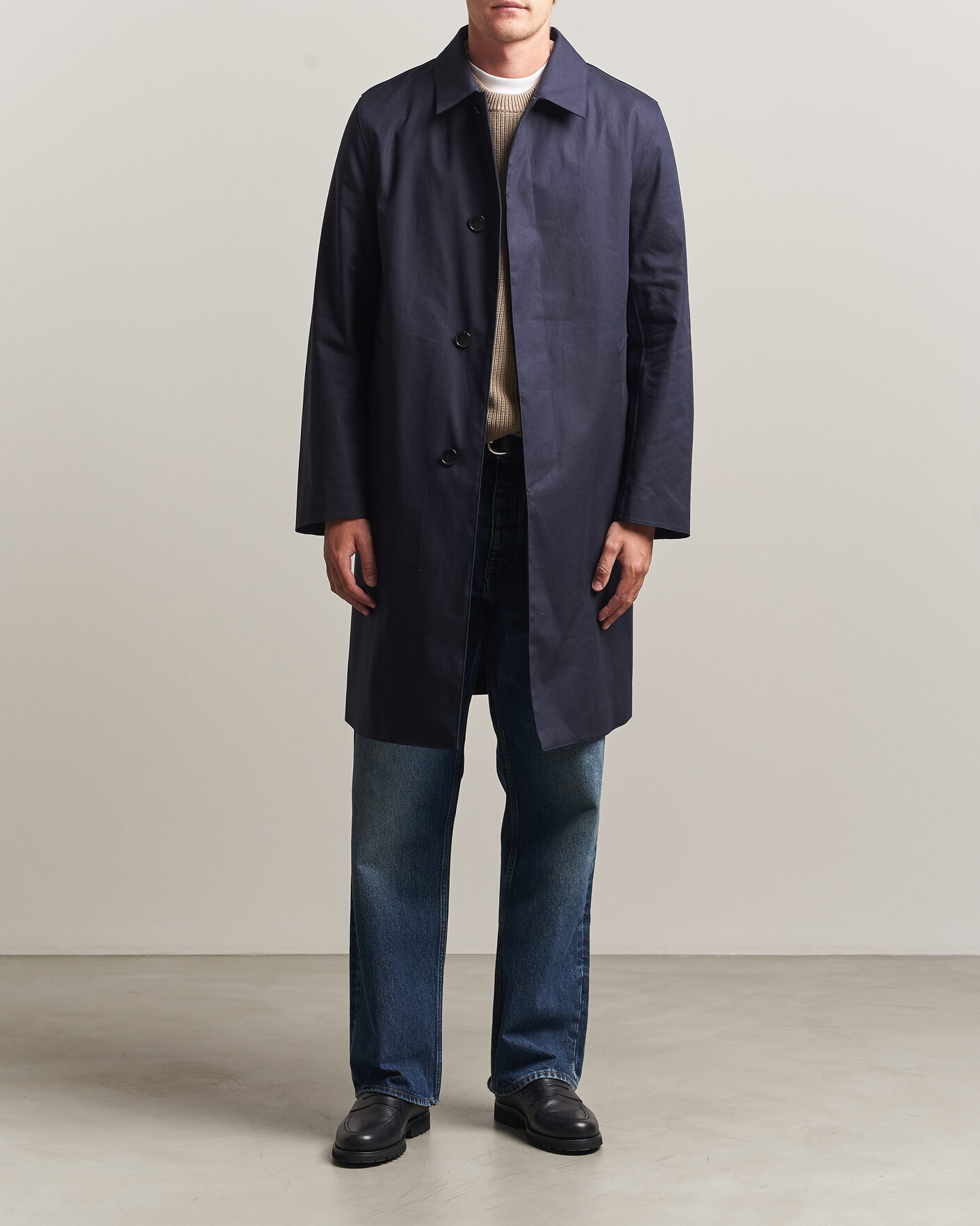 Hombres | Abrigos y chaquetas | Mackintosh | Dunkeld Car Coat Navy