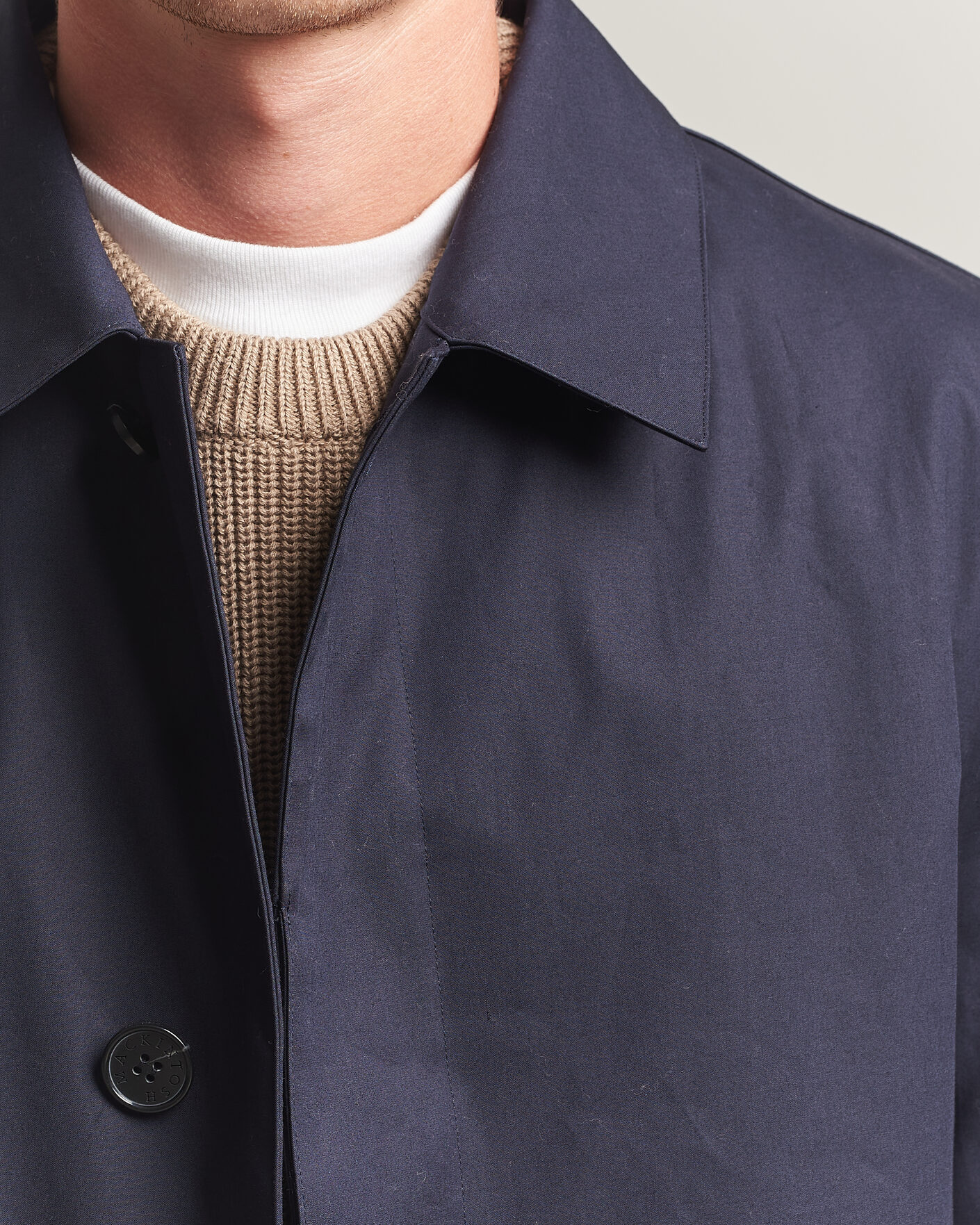 Hombres | Abrigos y chaquetas | Mackintosh | Dunkeld Car Coat Navy