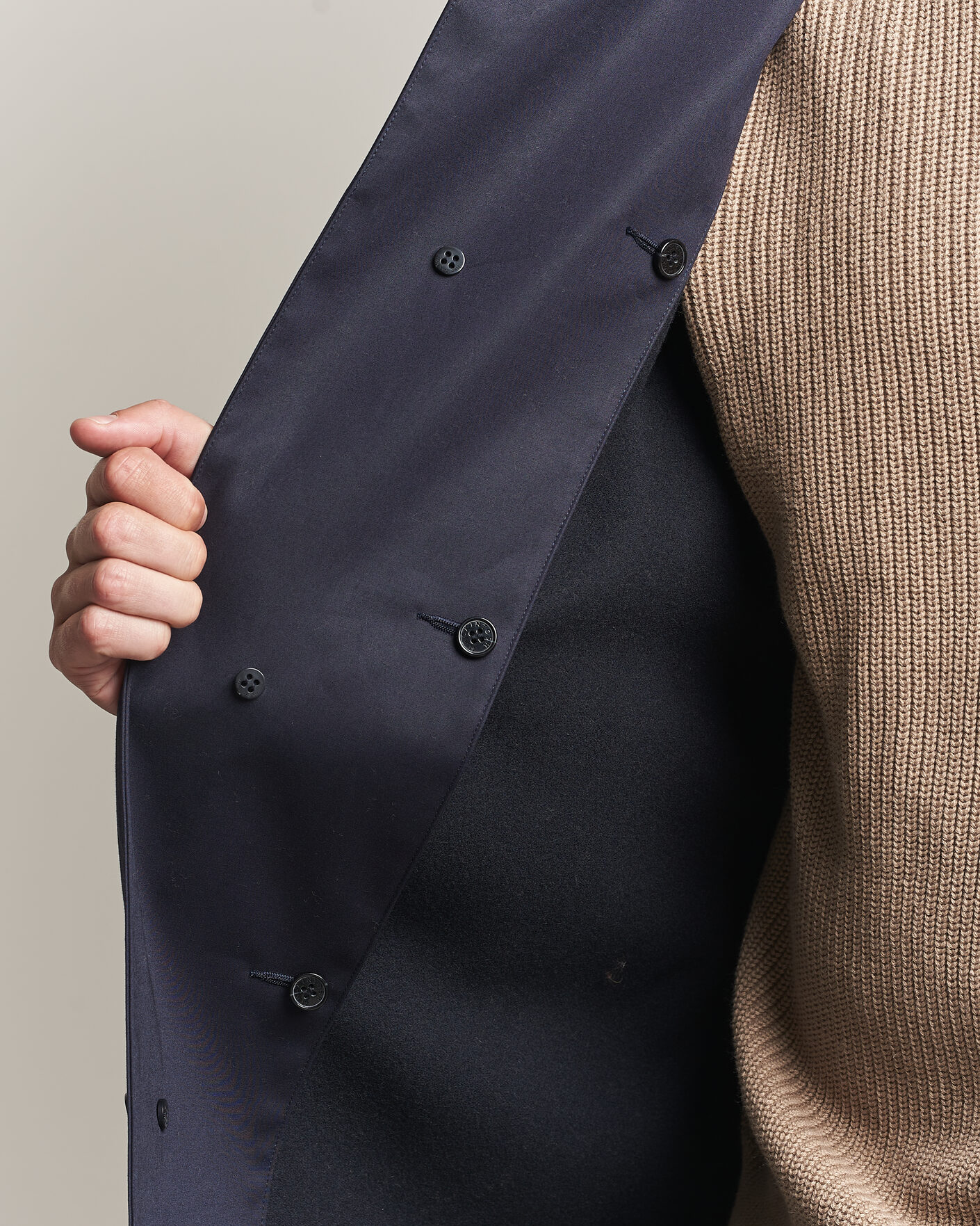 Hombres | Abrigos y chaquetas | Mackintosh | Dunkeld Car Coat Navy