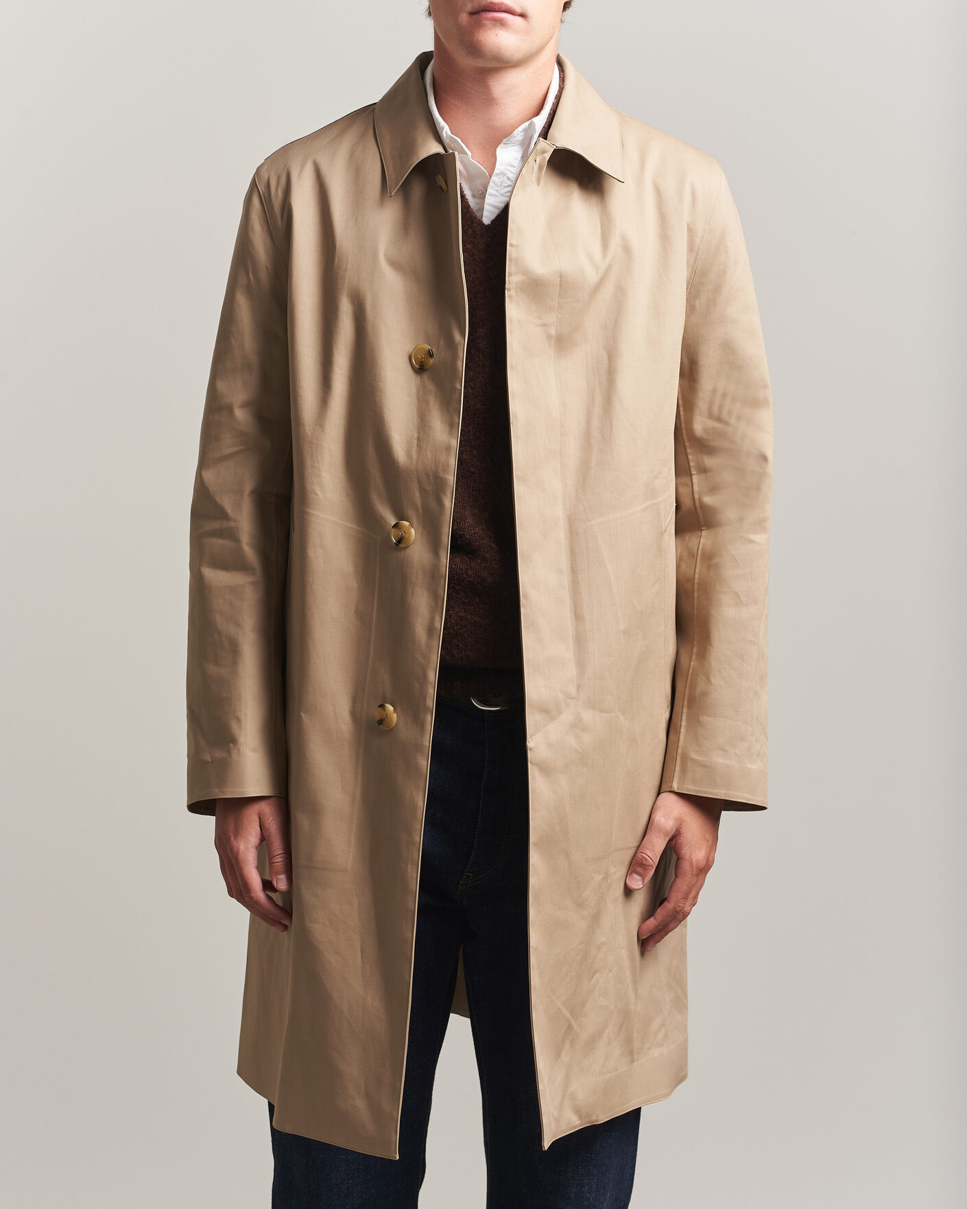 Hombres | Abrigos y chaquetas | Mackintosh | Dunkeld Car Coat Fawn