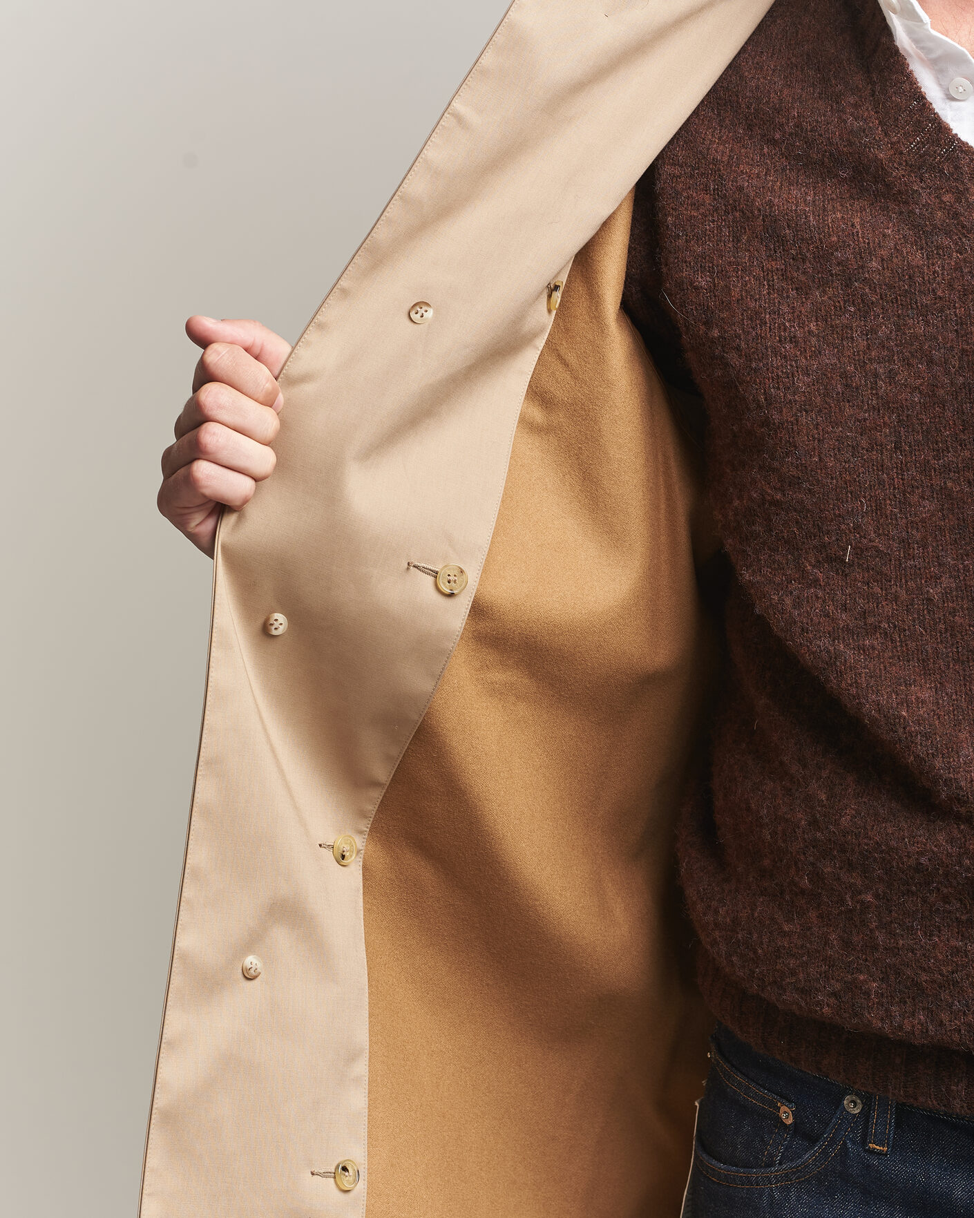 Hombres | Abrigos y chaquetas | Mackintosh | Dunkeld Car Coat Fawn