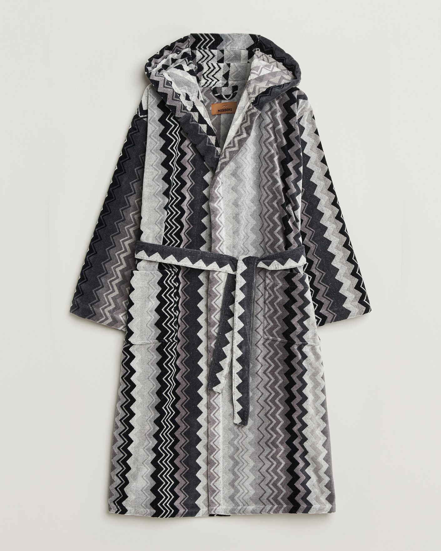 Hombres | Pijamas y batas | Missoni Home | Giacomo Hooded Bathrobe Multi Black
