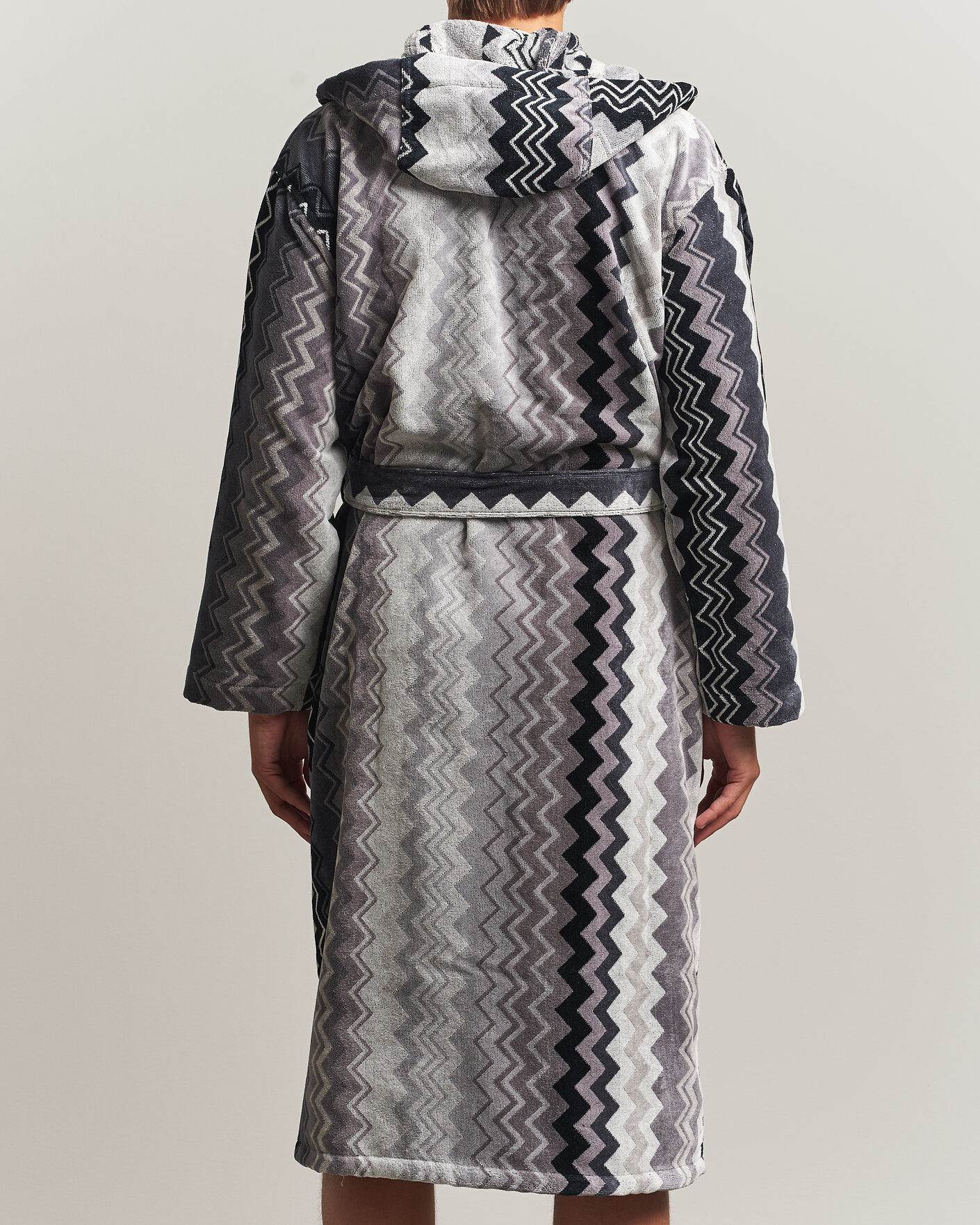 Hombres | Pijamas y batas | Missoni Home | Giacomo Hooded Bathrobe Multi Black