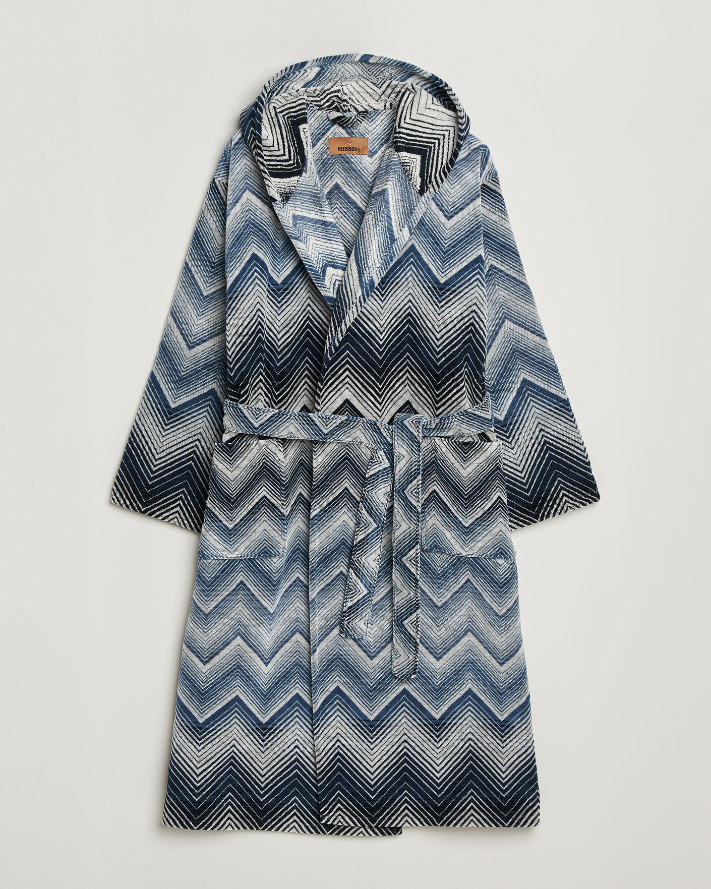 Hombres | Pijamas y batas | Missoni Home | Marea Hooded Bathrobe Multi Blue