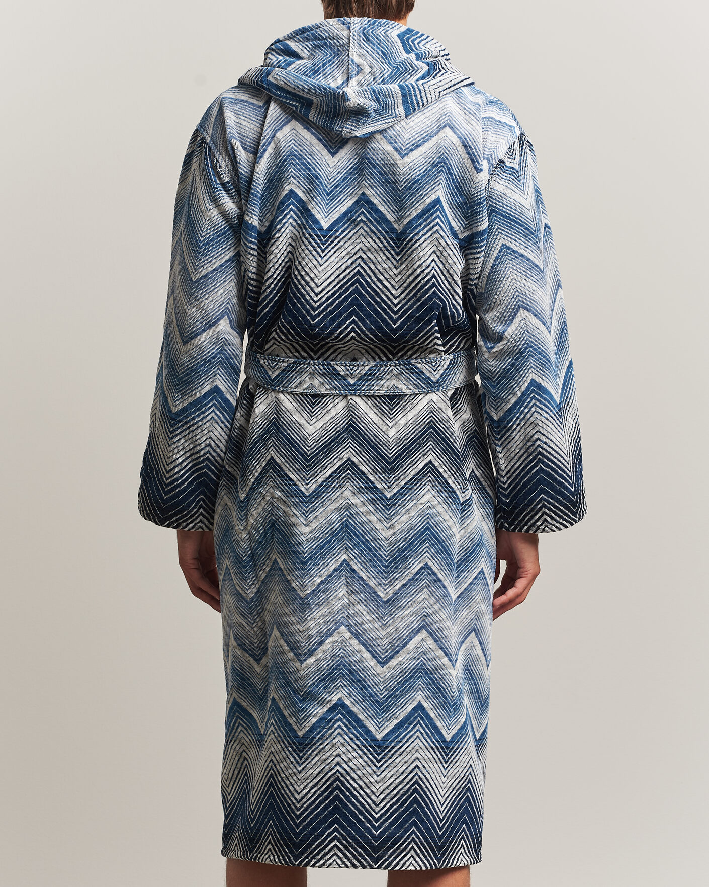 Hombres | Pijamas y batas | Missoni Home | Marea Hooded Bathrobe Multi Blue