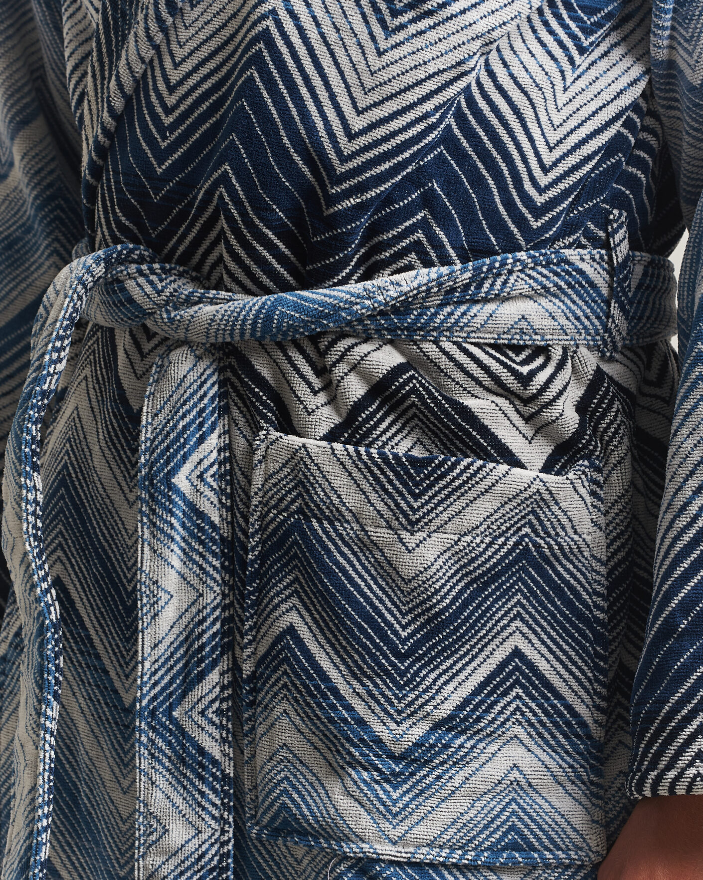 Hombres | Pijamas y batas | Missoni Home | Marea Hooded Bathrobe Multi Blue
