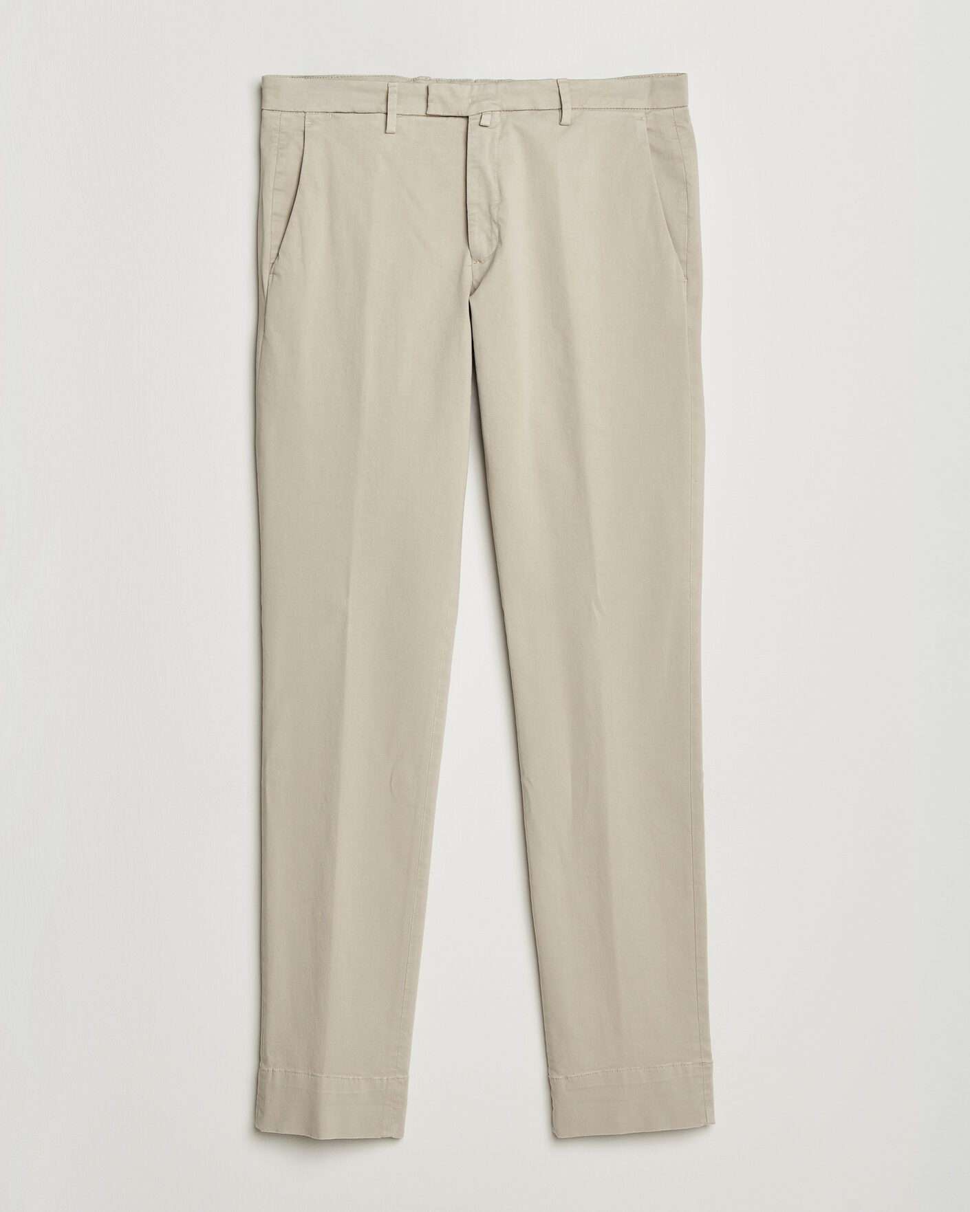 Hombres | Pantalones | Briglia 1949 | Slim Fit Cotton Stretch Trousers Beige