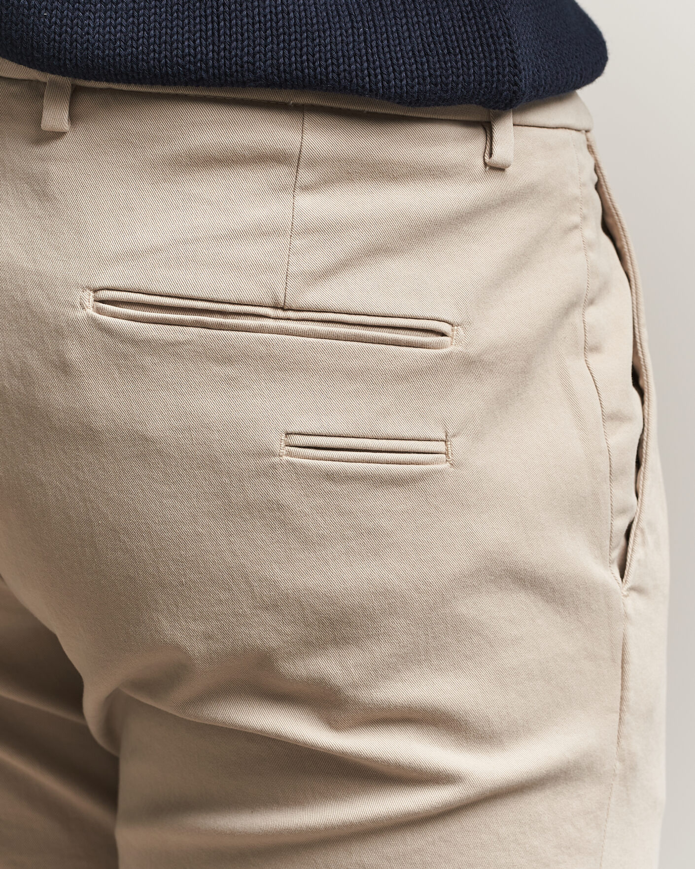 Hombres | Pantalones | Briglia 1949 | Slim Fit Cotton Stretch Trousers Beige