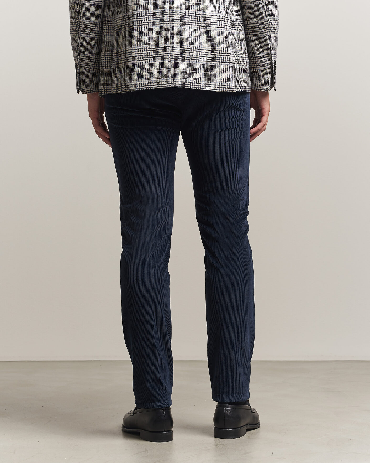 Hombres | Pantalones | Briglia 1949 | Slim Fit Corduroy Trousers Navy