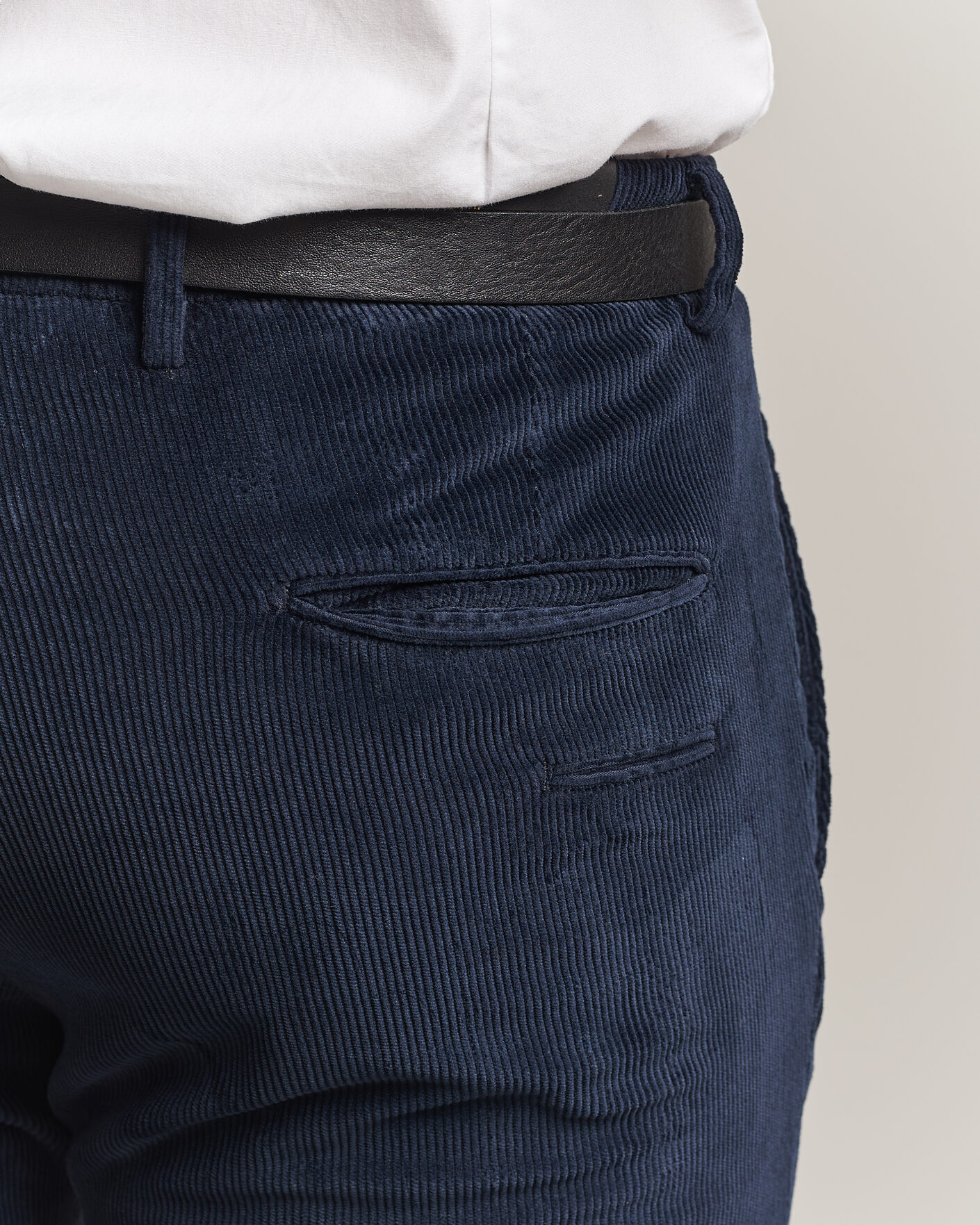 Hombres | Pantalones | Briglia 1949 | Slim Fit Corduroy Trousers Navy
