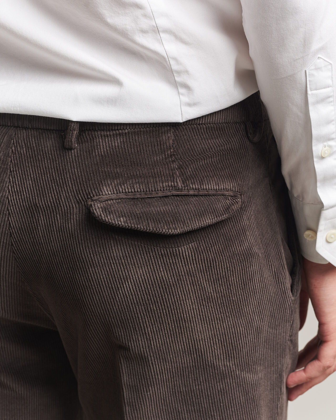 Hombres | Pantalones | Briglia 1949 | Easy Fit Corduroy Trousers Brown