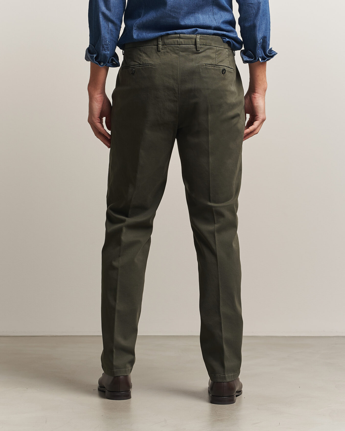 Hombres | Pantalones | Briglia 1949 | Soho Tailored Easy Fit Chino Olive