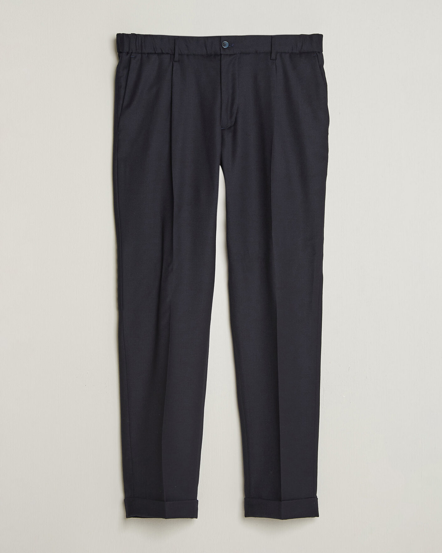 Hombres | Pantalones | Briglia 1949 | Isola Stretch Flannel Trousers Navy