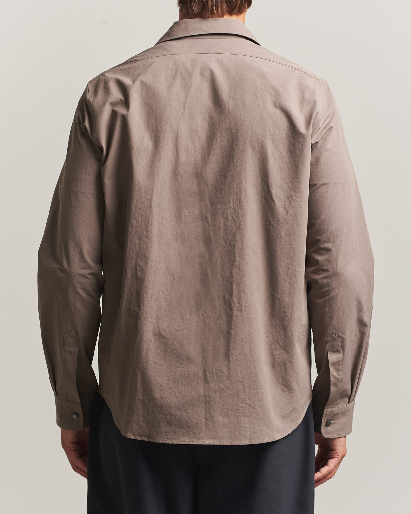 Hombres | Camisas | Jil Sander | Crispy Washed Cotton Shirt Taupe