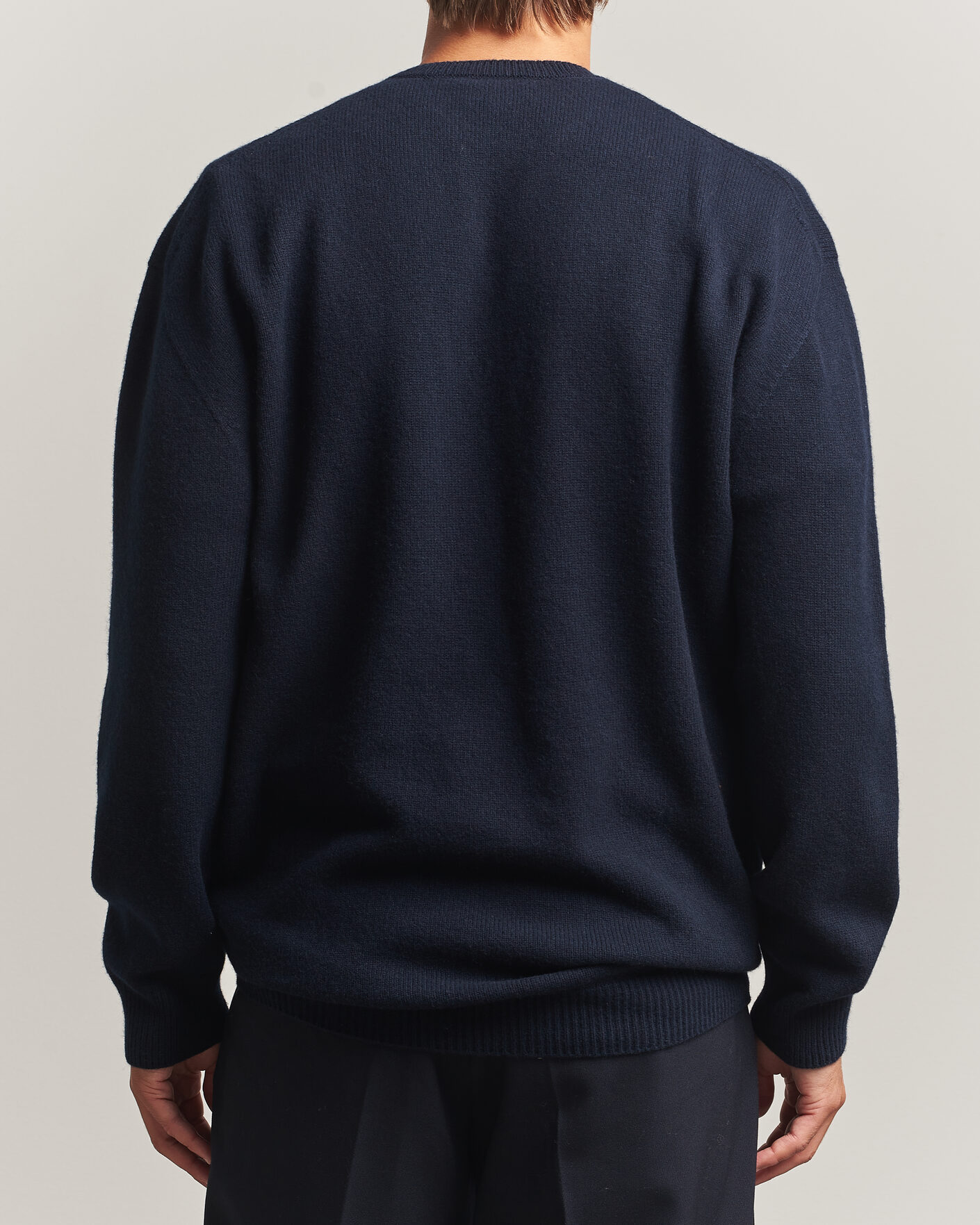 Hombres | Jerséis y prendas de punto | Jil Sander | Wool/Cashmere Seamless Sweater Navy