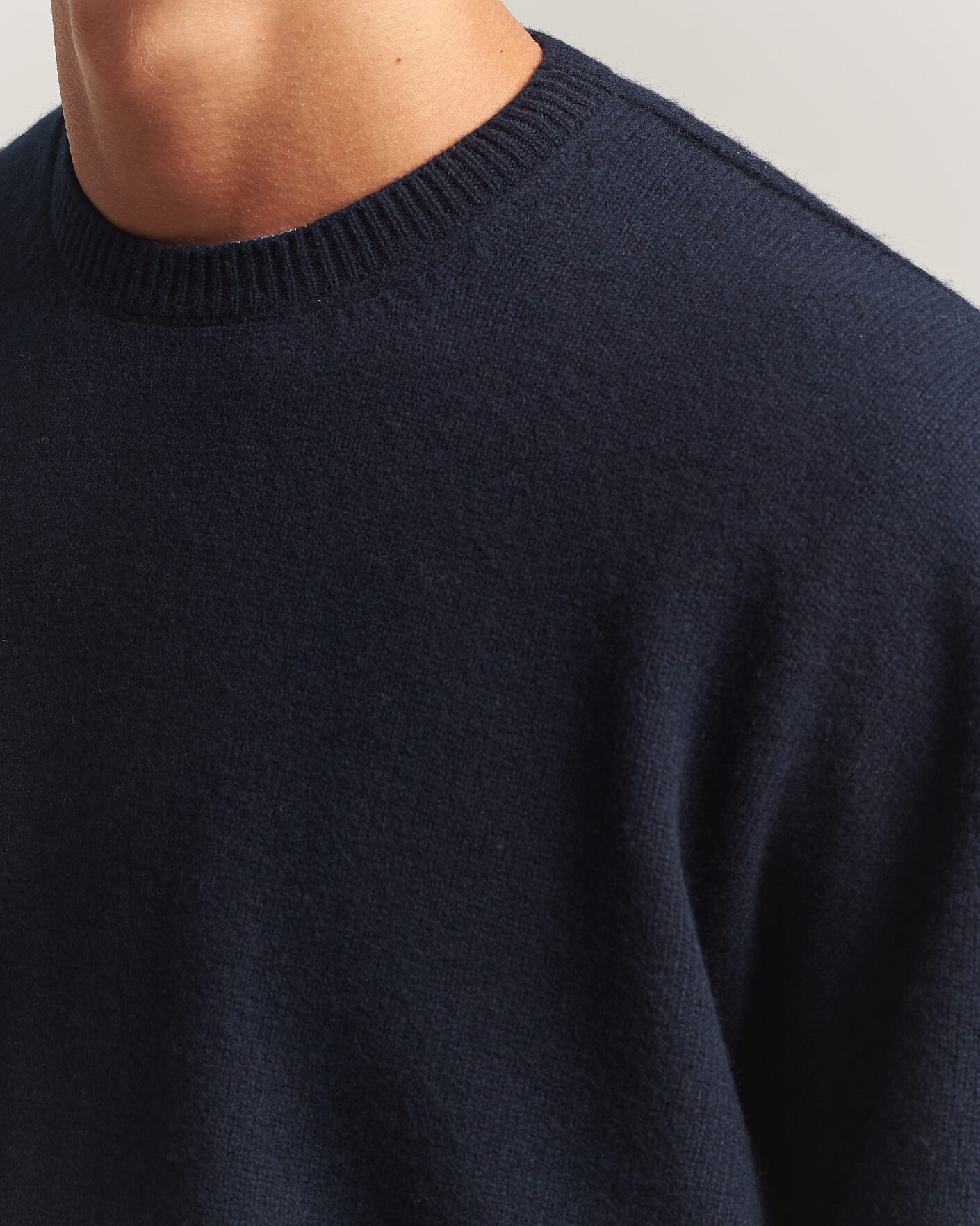 Hombres | Jerséis y prendas de punto | Jil Sander | Wool/Cashmere Seamless Sweater Navy