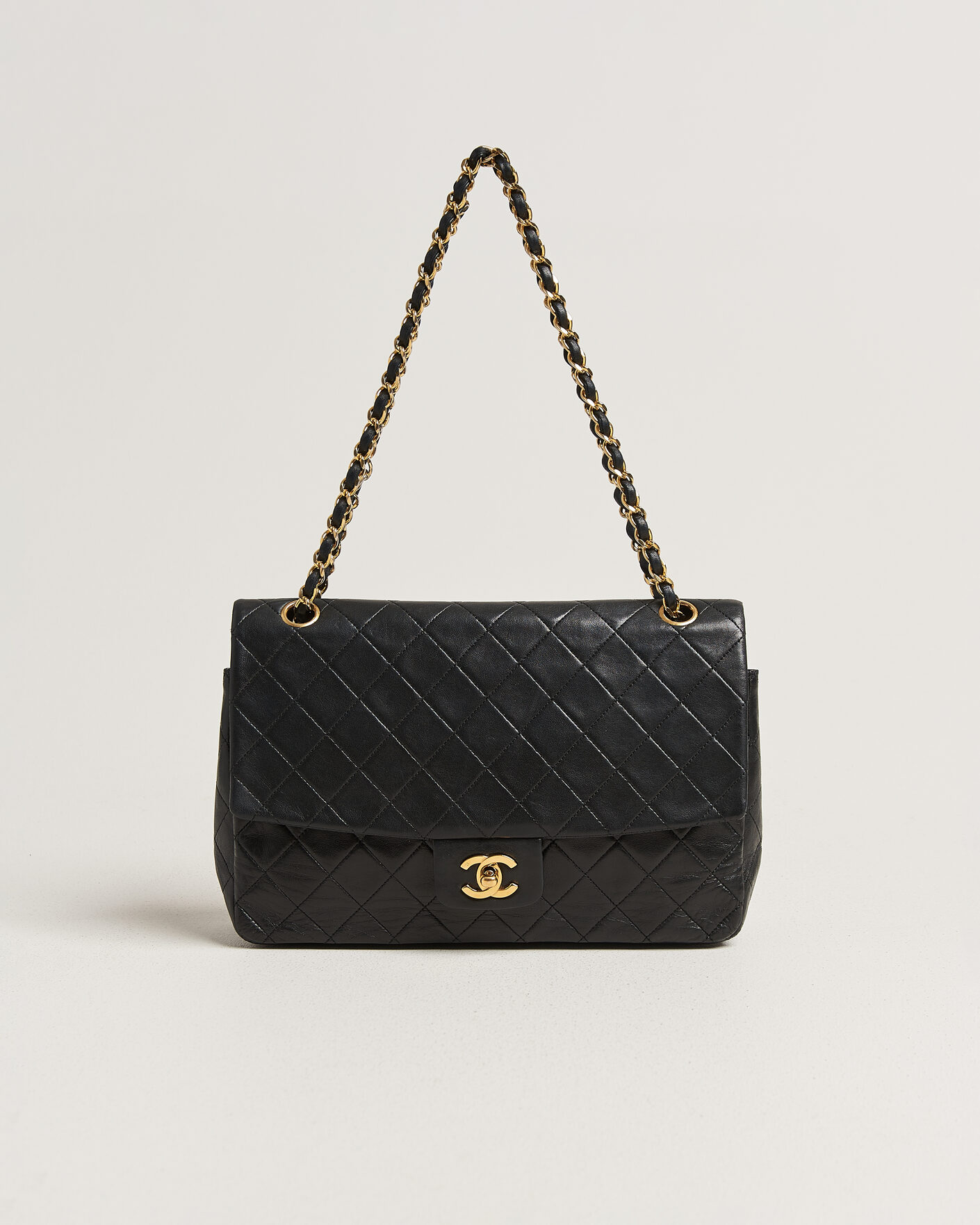 Hombres | Pre-Owned & Vintage Bags | Chanel Pre-Owned | Vintage Classic Flap Bag Lambskin Black