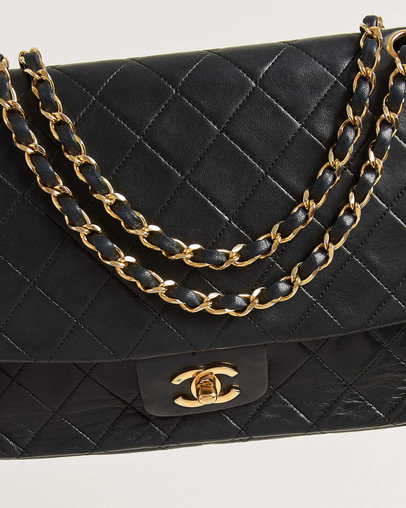 Hombres | Pre-Owned & Vintage Bags | Chanel Pre-Owned | Vintage Classic Flap Bag Lambskin Black
