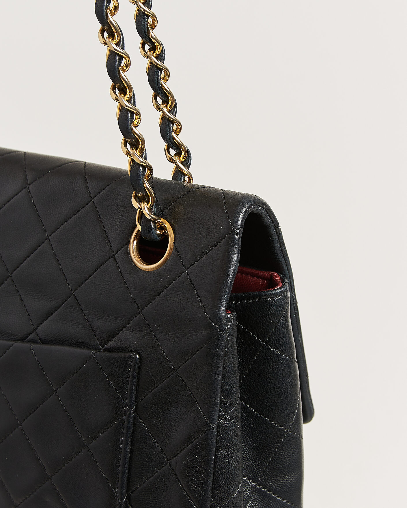 Hombres | Pre-Owned & Vintage Bags | Chanel Pre-Owned | Vintage Classic Flap Bag Lambskin Black