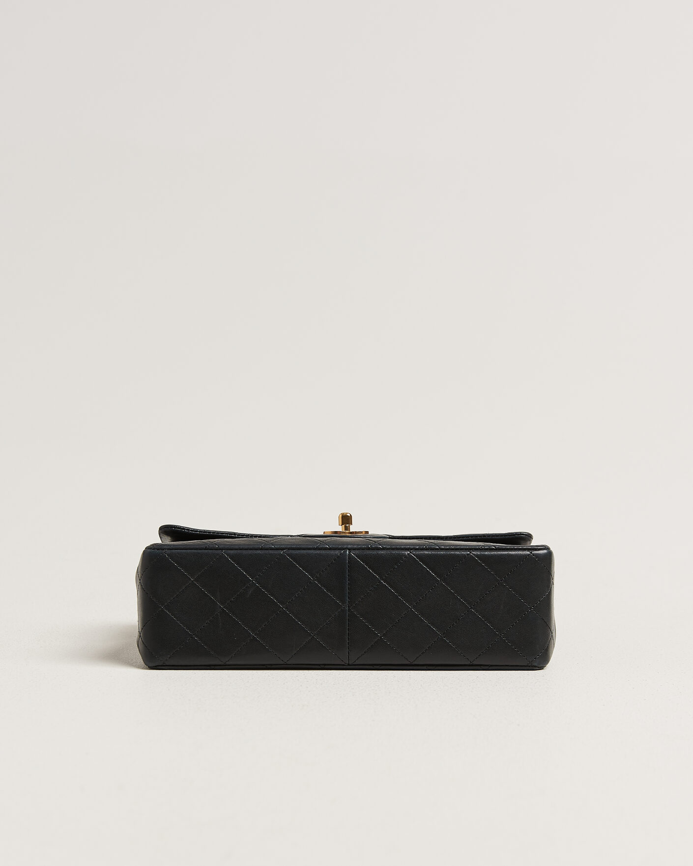 Hombres | Pre-Owned & Vintage Bags | Chanel Pre-Owned | Classic Medium Square Double Flap Bag Lambskin Black