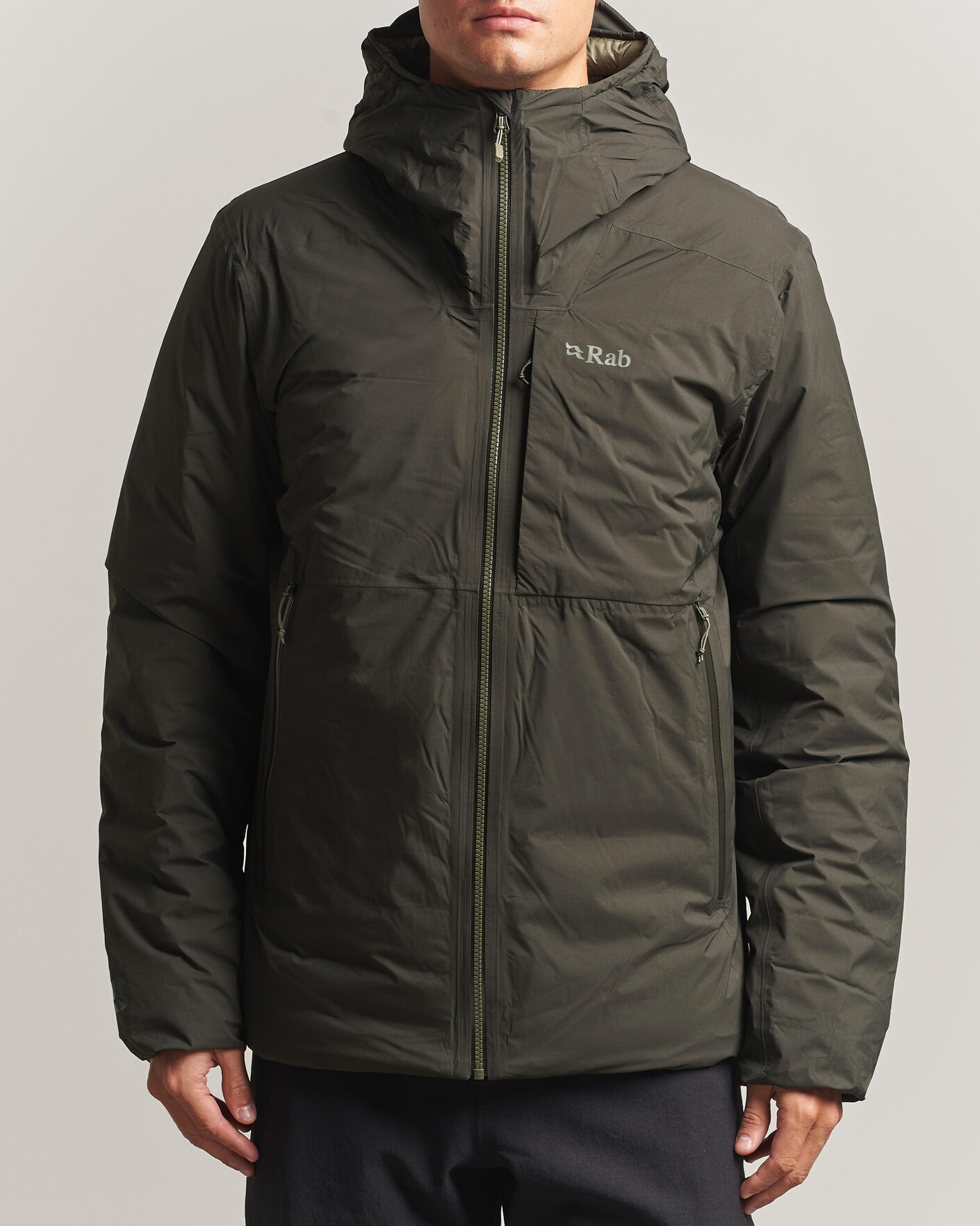 Hombres | Abrigos y chaquetas | Rab | Microlight Waterproof Shield Jacket Dark Army