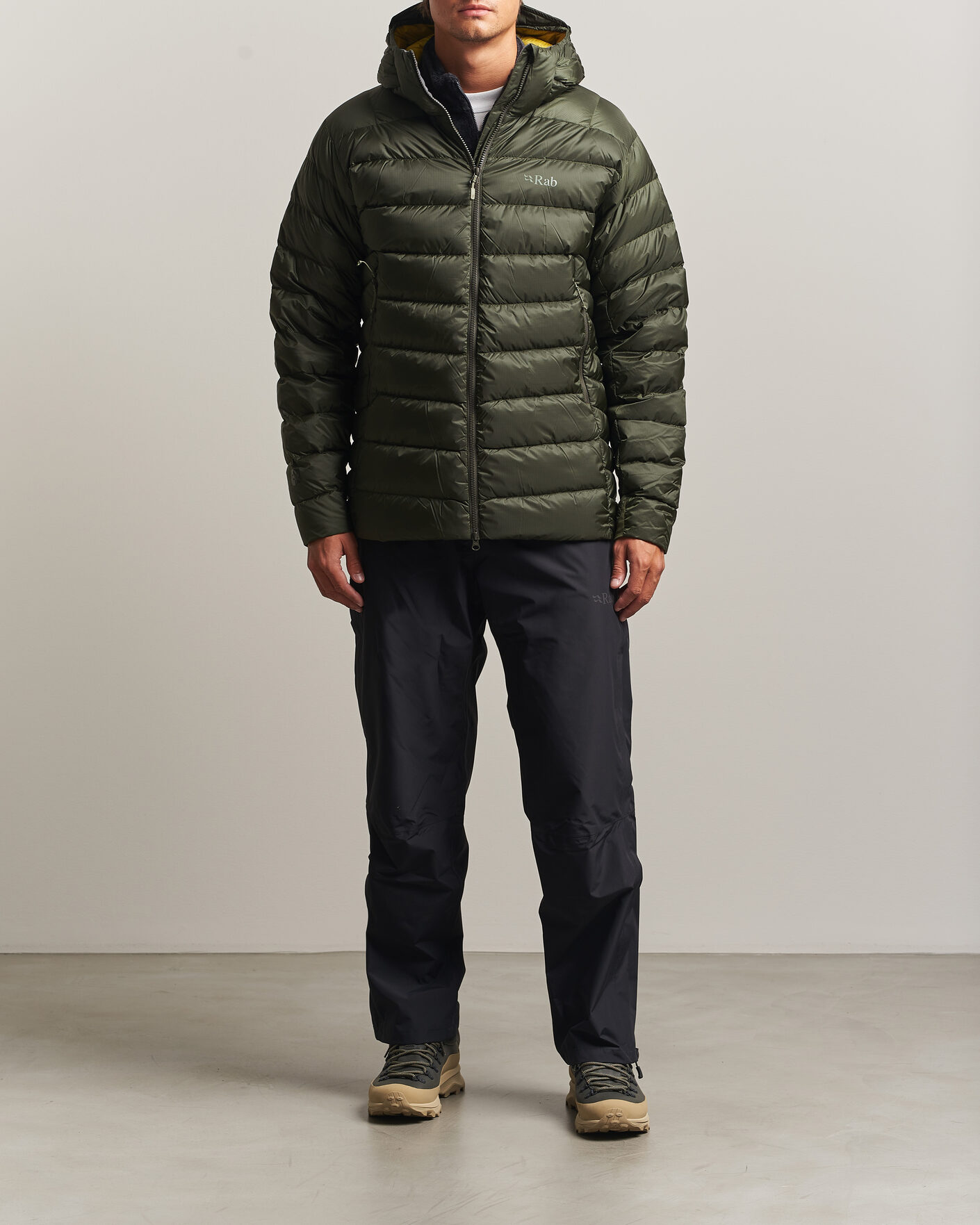 Hombres | Abrigos y chaquetas | Rab | Electron Pro Hoody Mid Down Jacket Army 